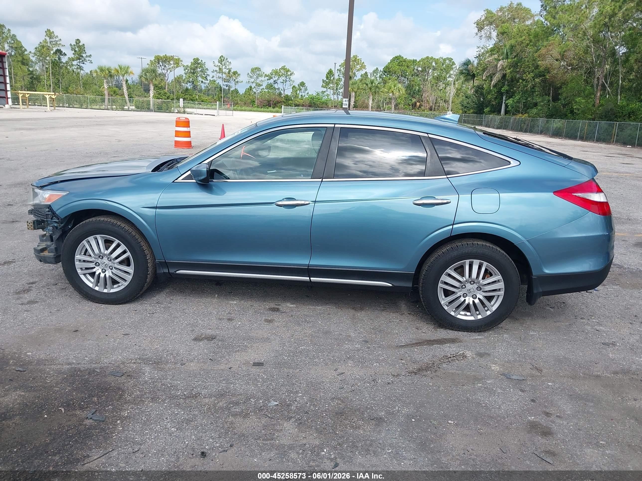 2014 Honda Crosstour Ex Blue vin: 5J6TF3H30EL001869