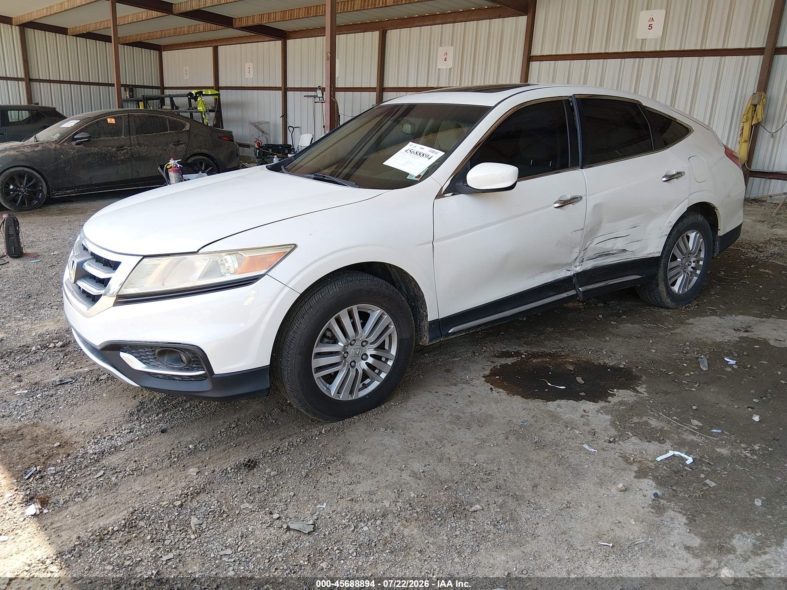 2013 Honda Crosstour Ex White vin: 5J6TF3H31DL000499