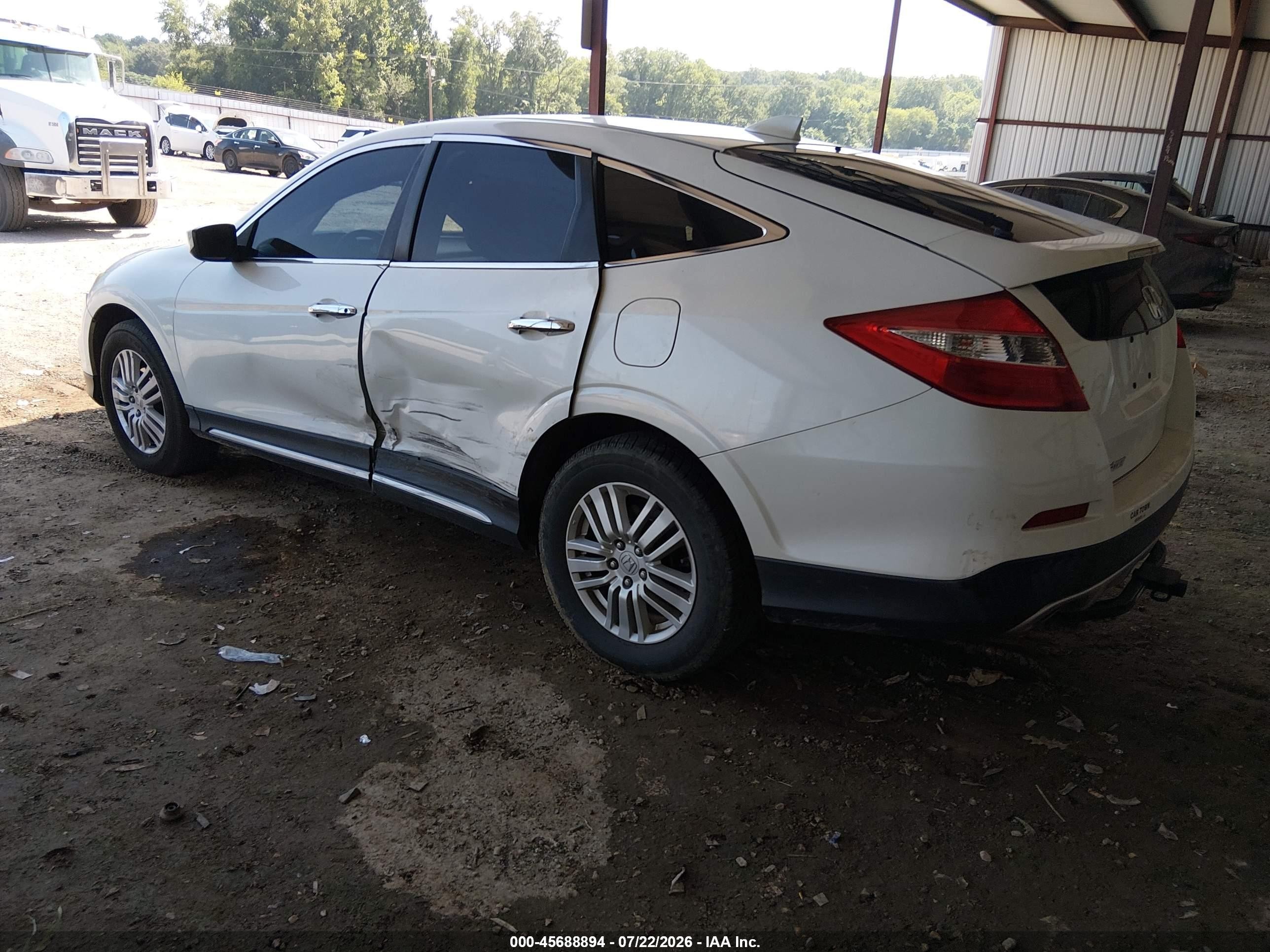2013 Honda Crosstour Ex White vin: 5J6TF3H31DL000499
