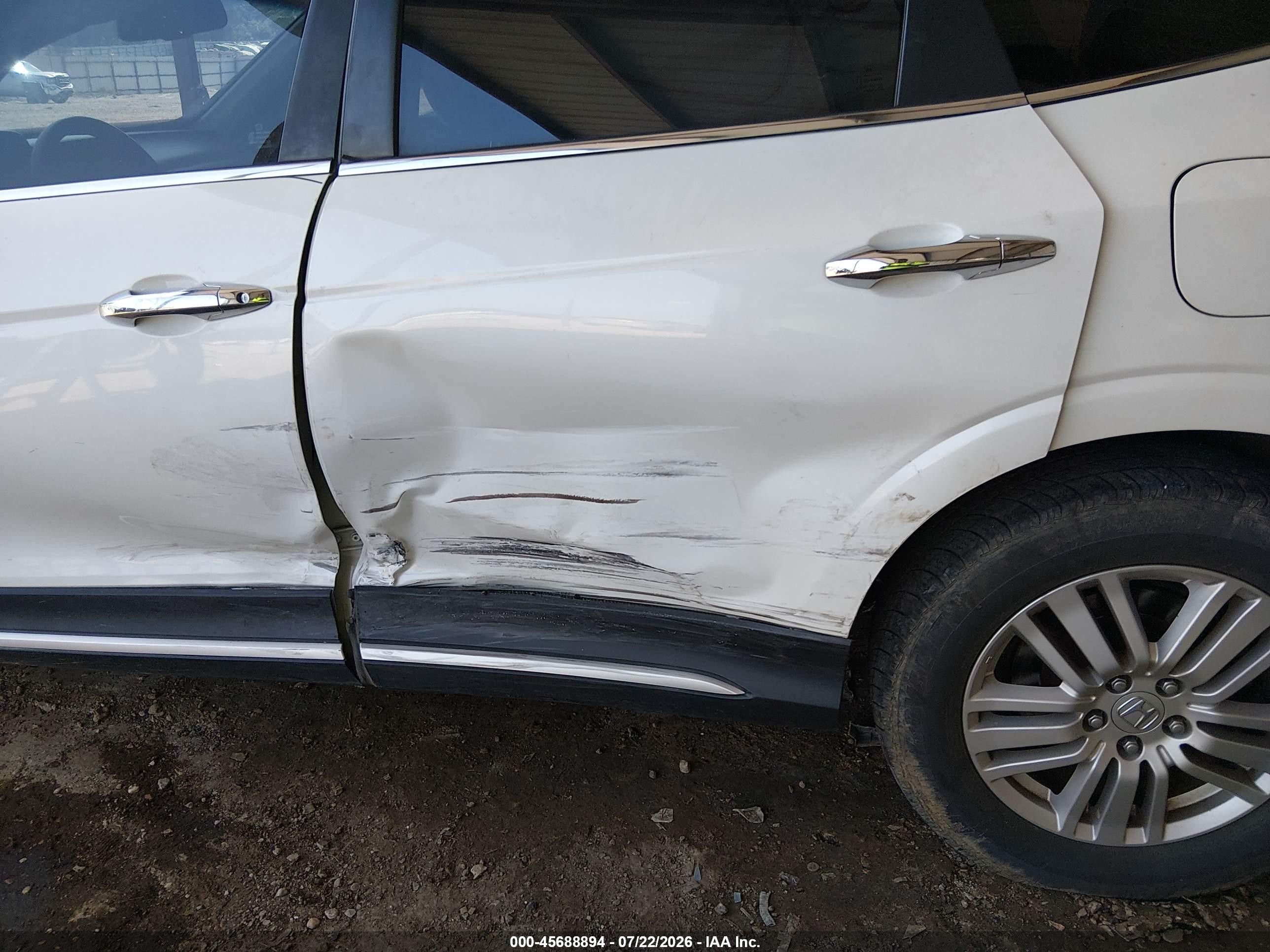 2013 Honda Crosstour Ex White vin: 5J6TF3H31DL000499
