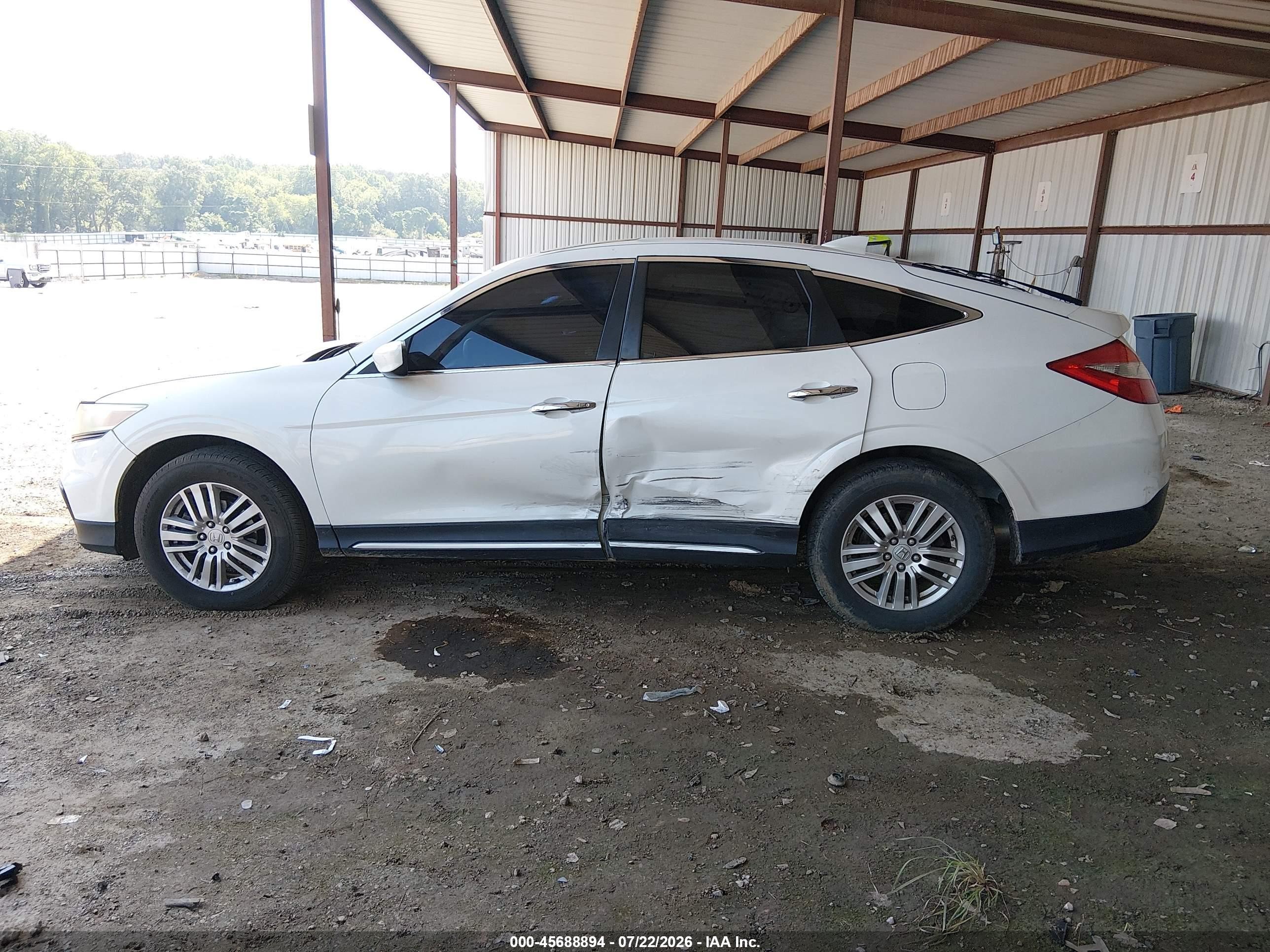 2013 Honda Crosstour Ex White vin: 5J6TF3H31DL000499