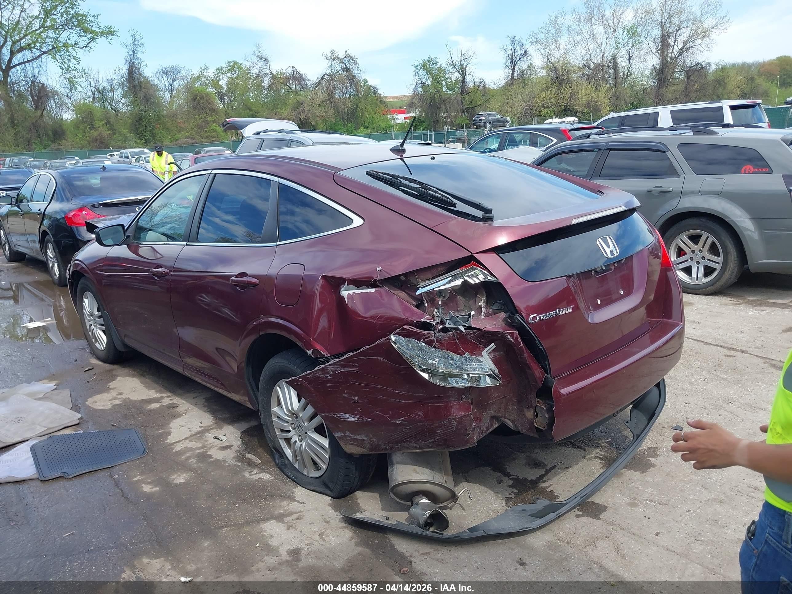 2012 Honda Crosstour 2.4 Ex Бордовый vin: 5J6TF3H33CL004696