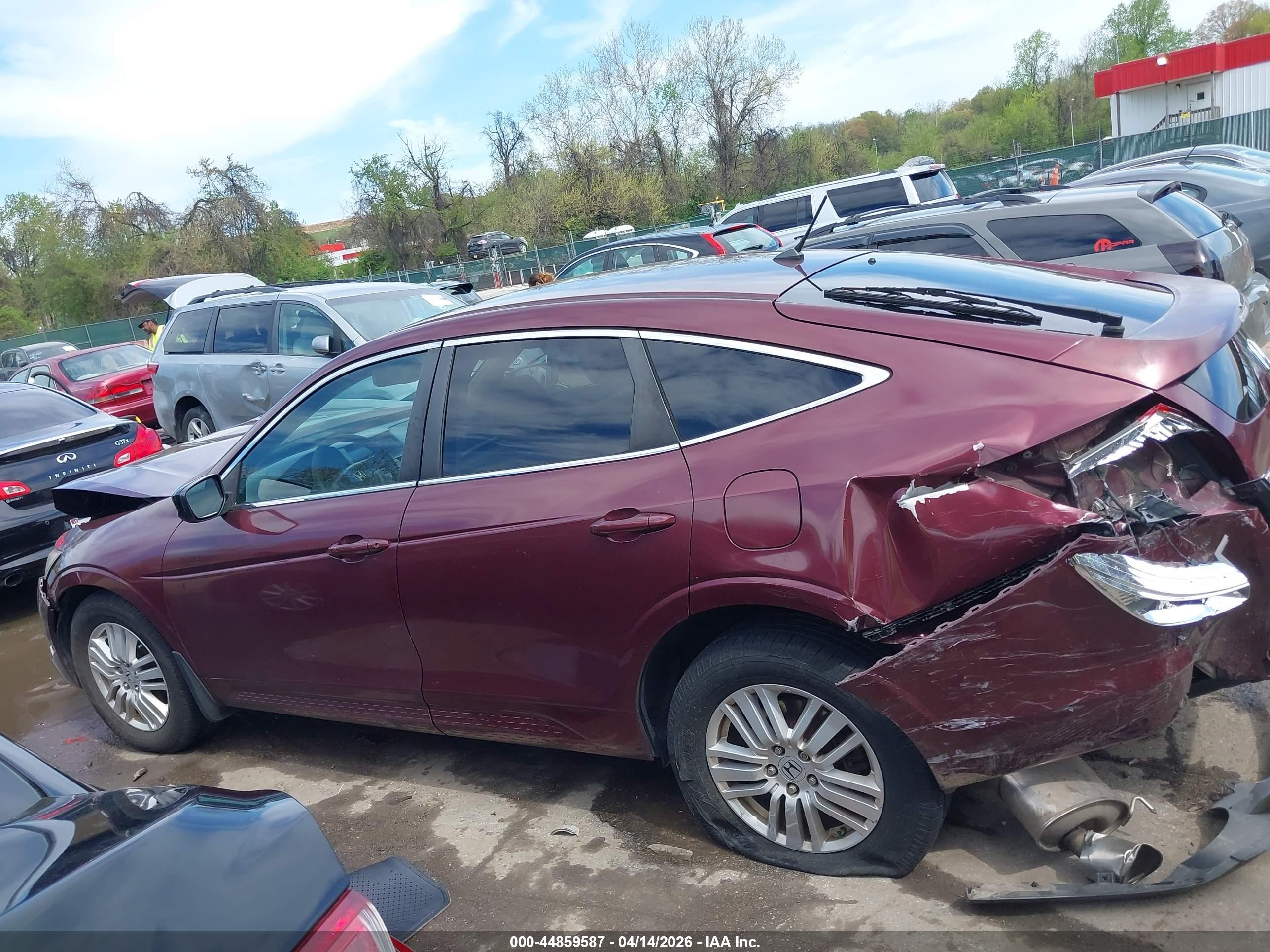 2012 Honda Crosstour 2.4 Ex Бордовый vin: 5J6TF3H33CL004696