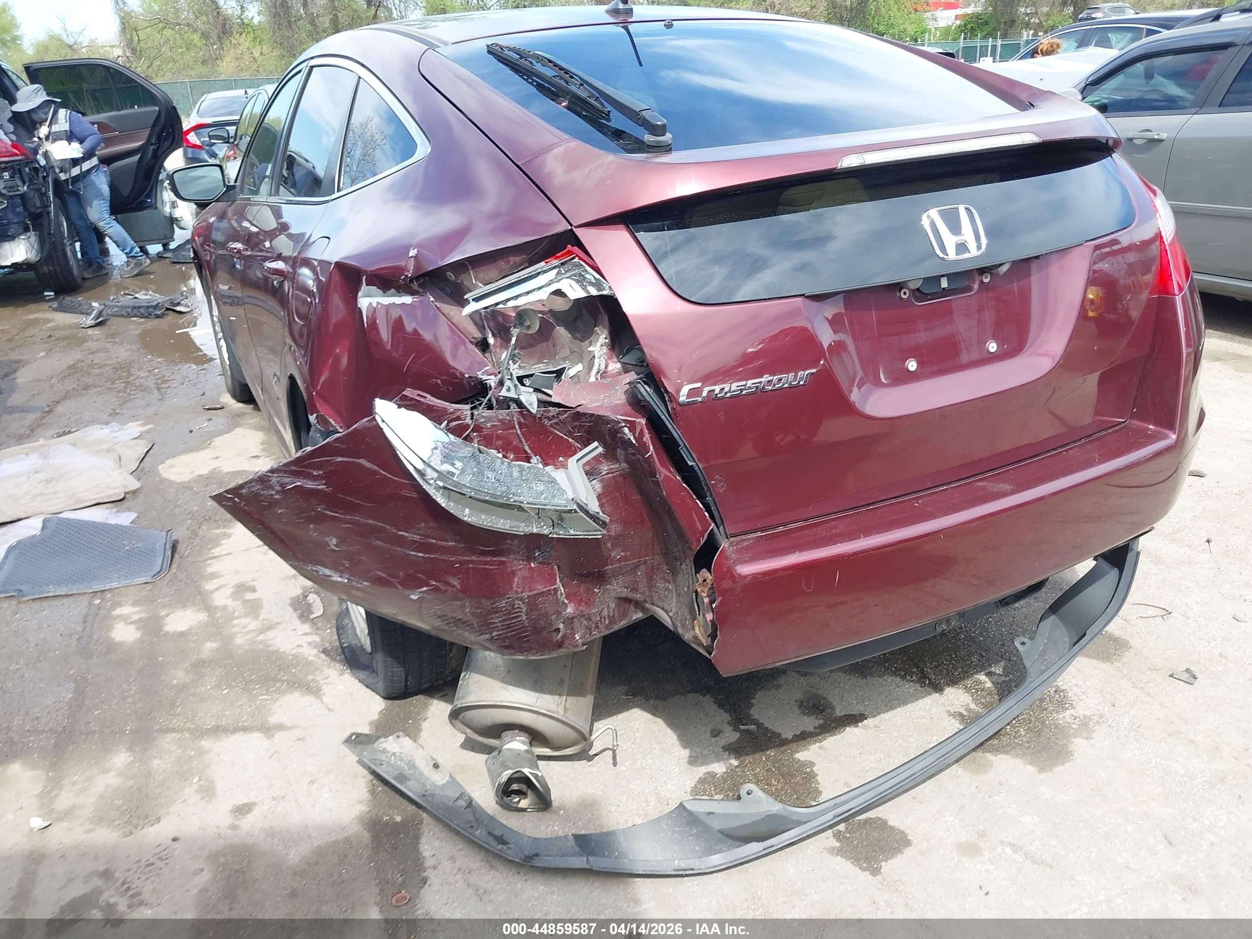 2012 Honda Crosstour 2.4 Ex Бордовый vin: 5J6TF3H33CL004696