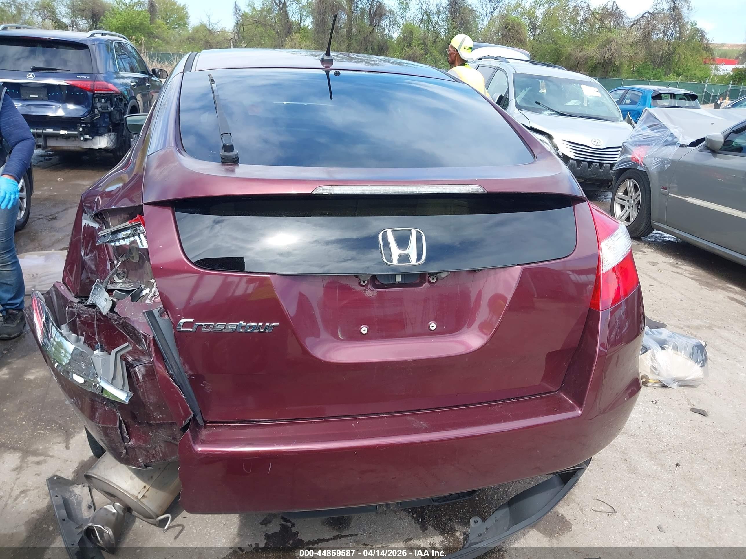 2012 Honda Crosstour 2.4 Ex Бордовый vin: 5J6TF3H33CL004696