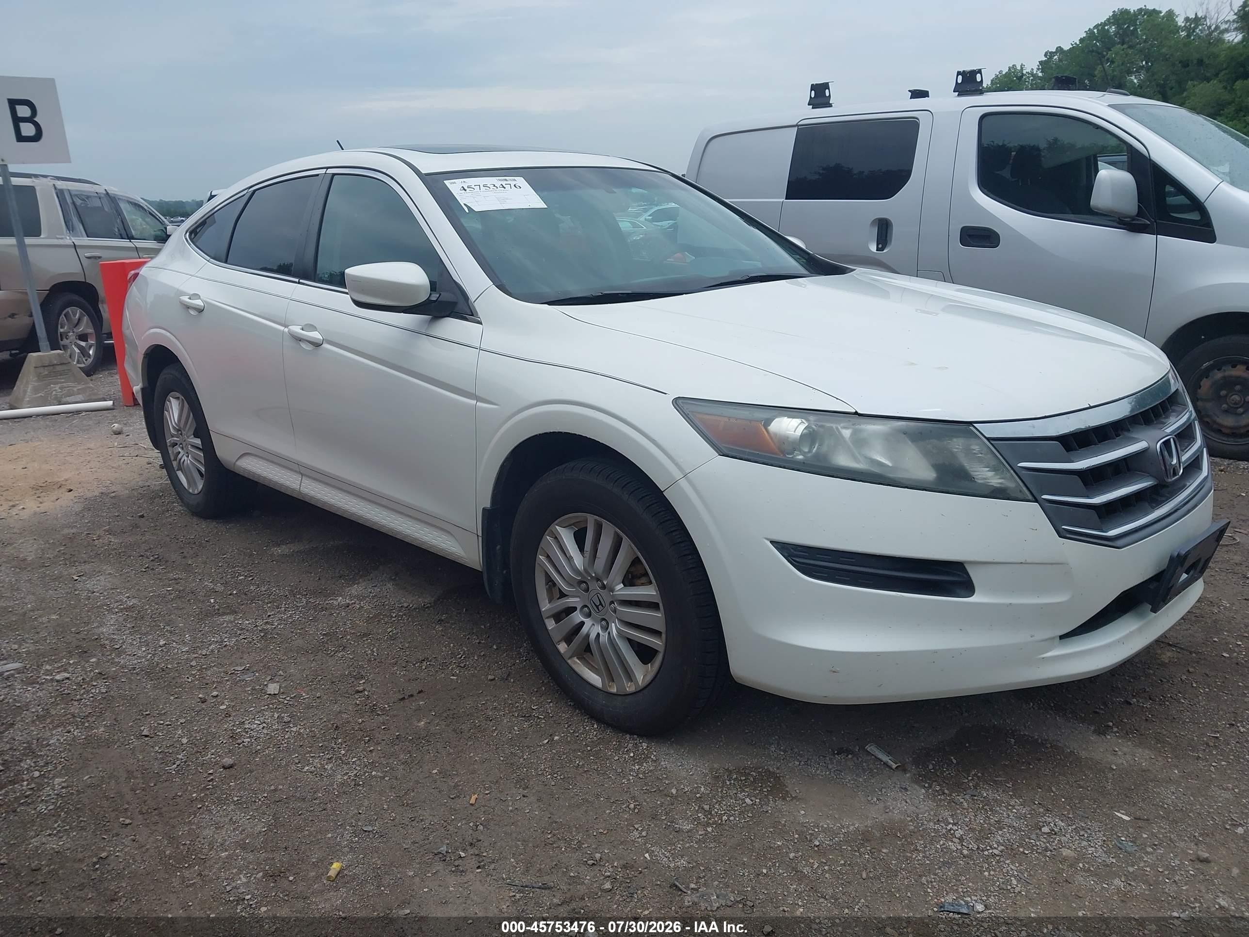 2012 Honda Crosstour 2.4 Ex White vin: 5J6TF3H34CL006585