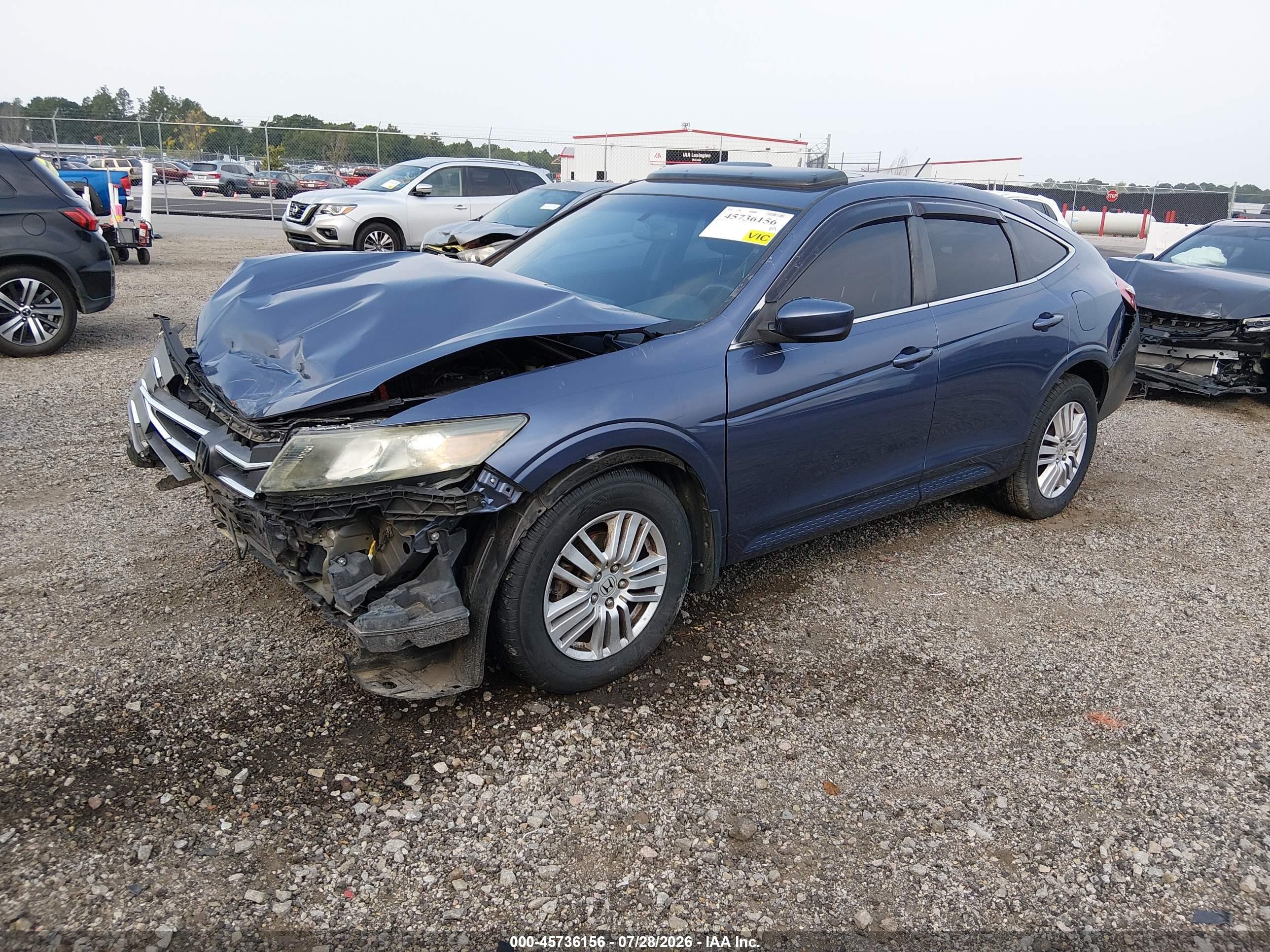 2012 Honda Crosstour 2.4 Ex Blue vin: 5J6TF3H34CL007087