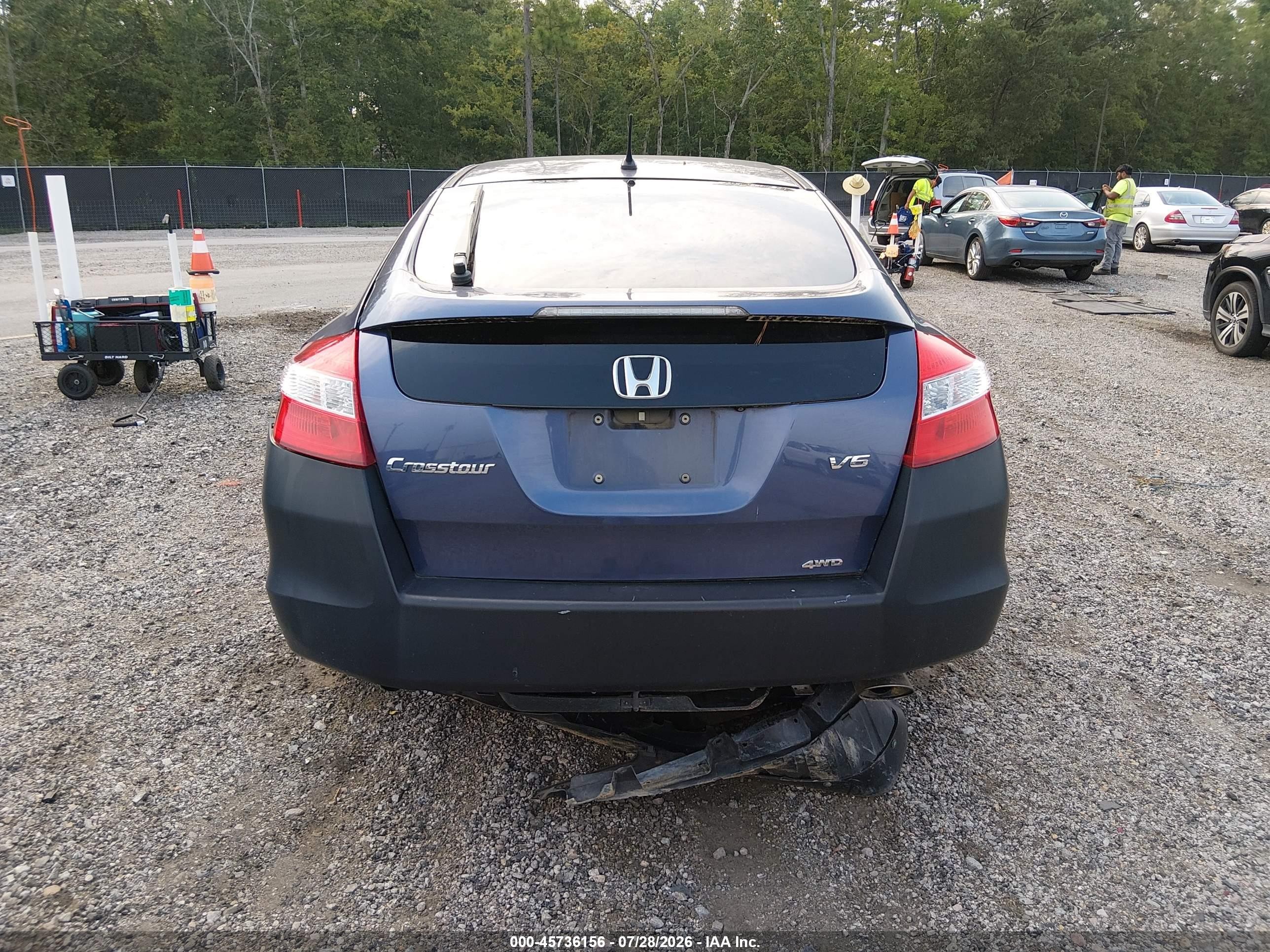 2012 Honda Crosstour 2.4 Ex Blue vin: 5J6TF3H34CL007087