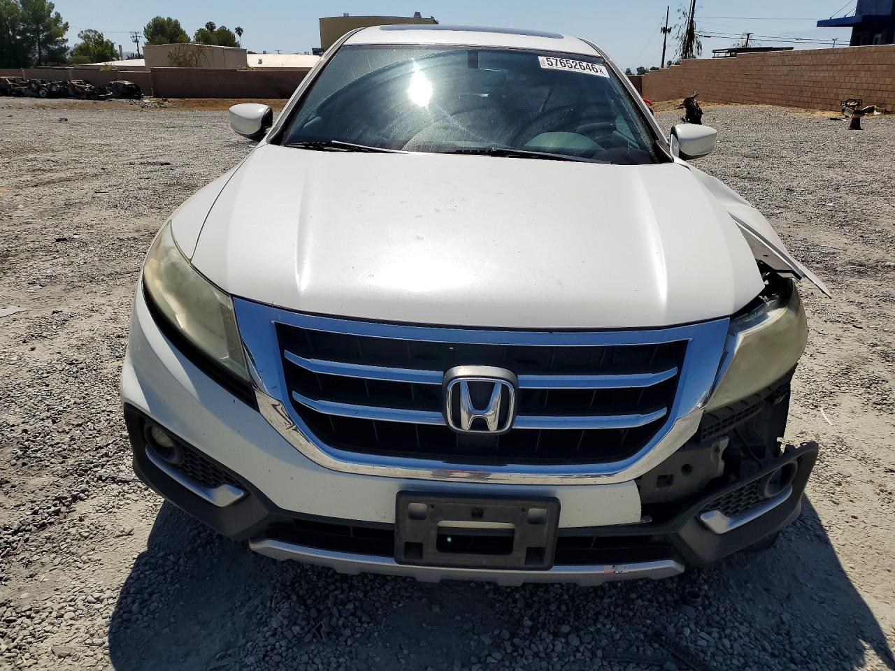 2013 Honda Crosstour Ex White vin: 5J6TF3H34DL005390