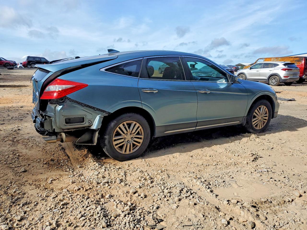 2014 Honda Crosstour Ex Blue vin: 5J6TF3H34EL000532
