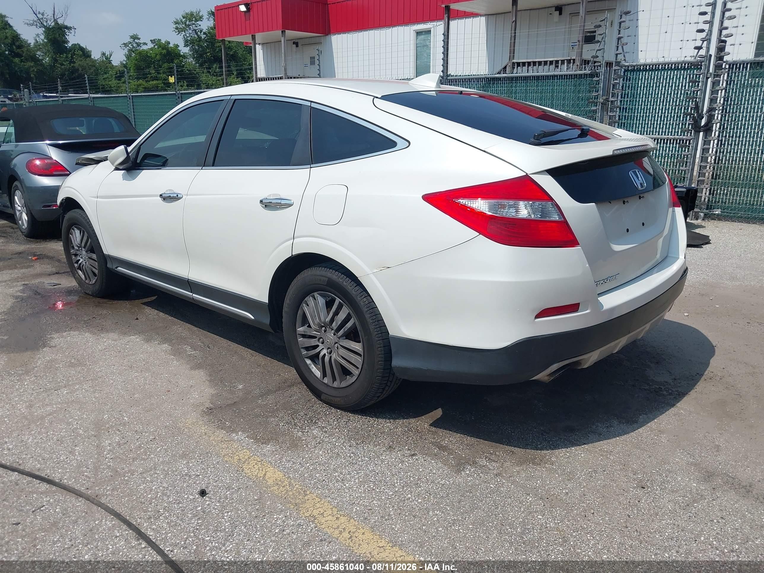 2014 Honda Crosstour Ex White vin: 5J6TF3H34EL000854