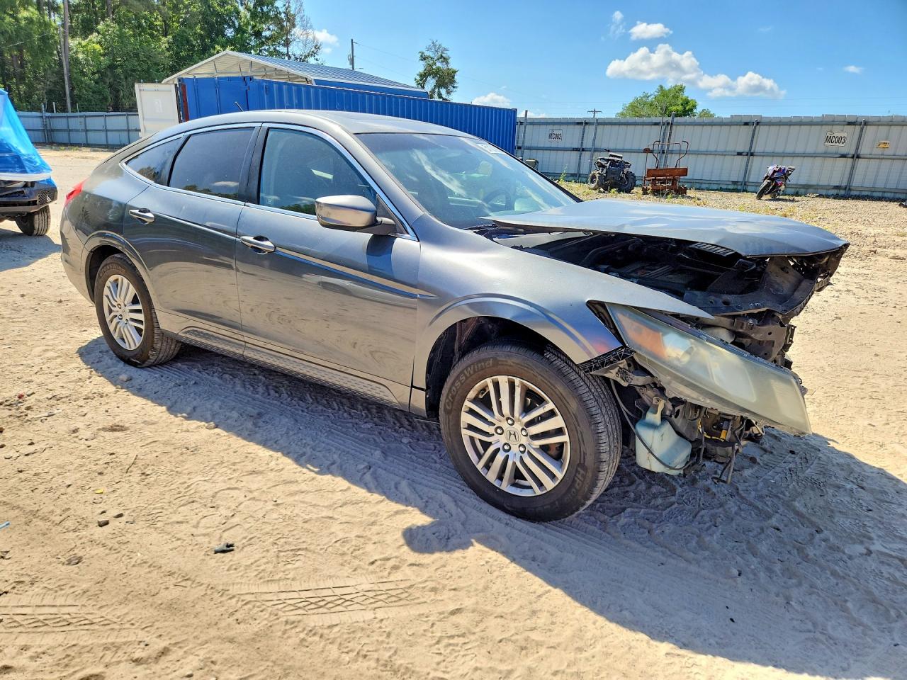 2012 Honda Crosstour Ex Gray vin: 5J6TF3H35CL006840