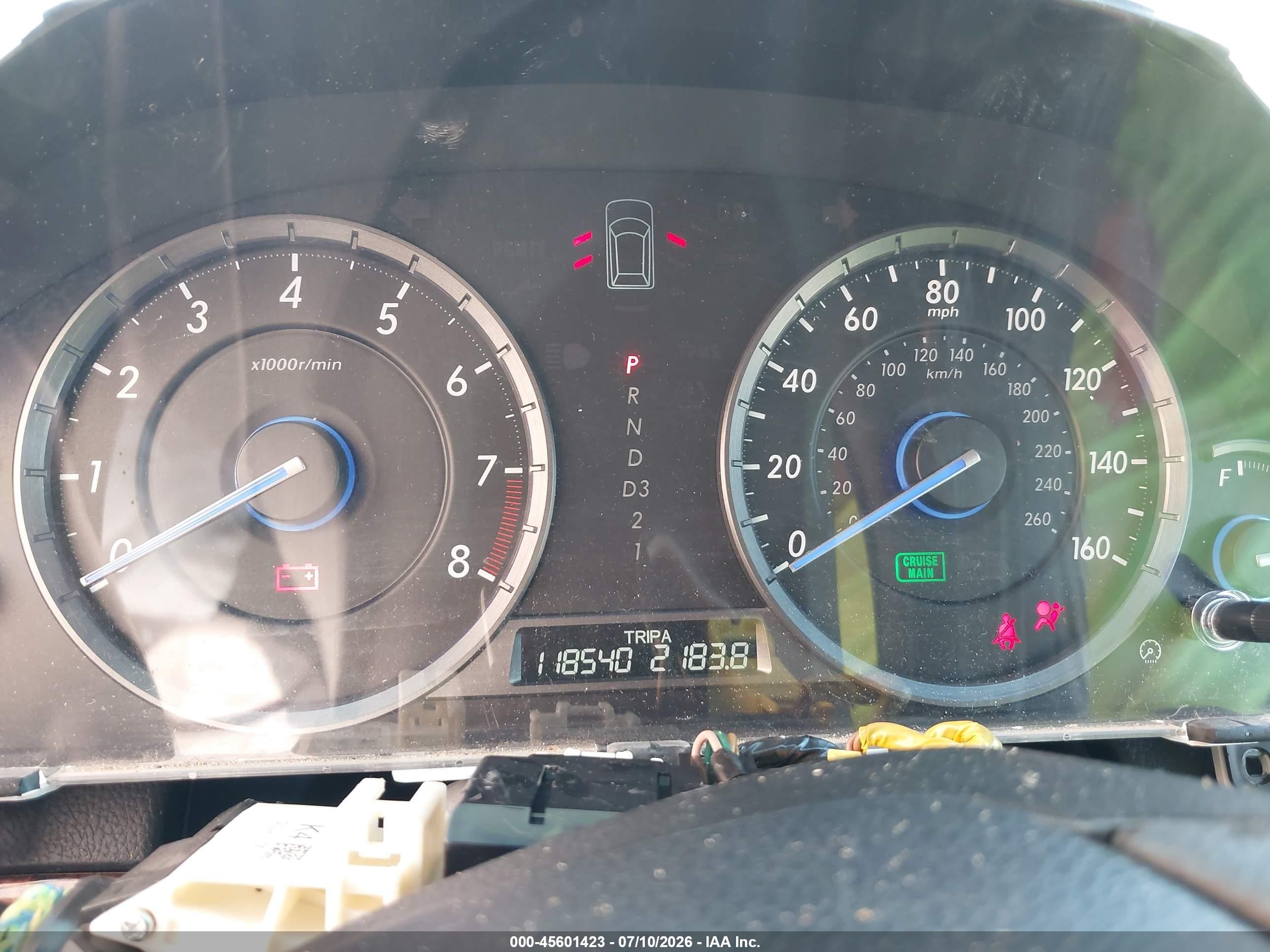2012 Honda Crosstour 2.4 Ex Blue vin: 5J6TF3H35CL007082