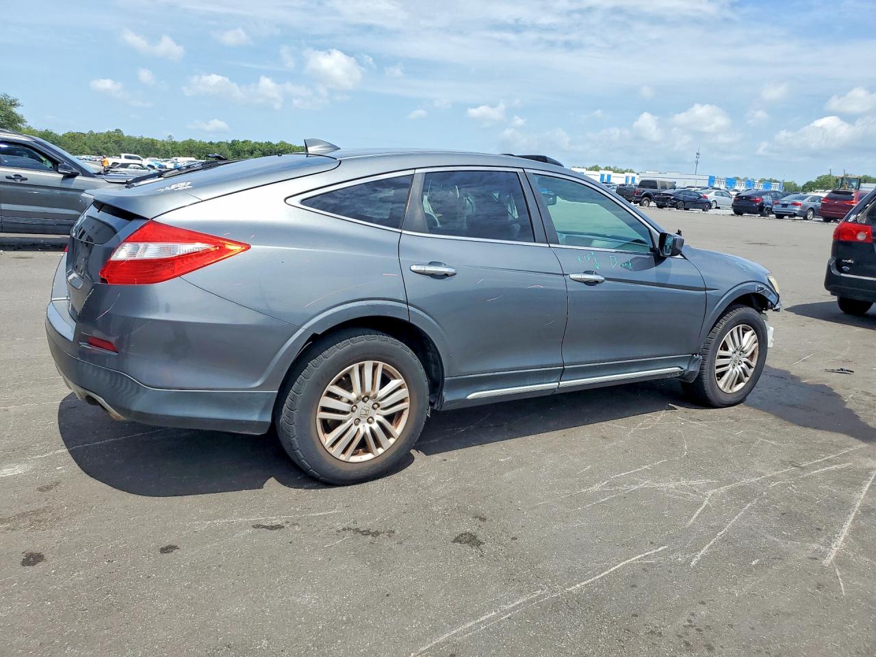 2013 Honda Crosstour Ex Gray vin: 5J6TF3H36DL004354