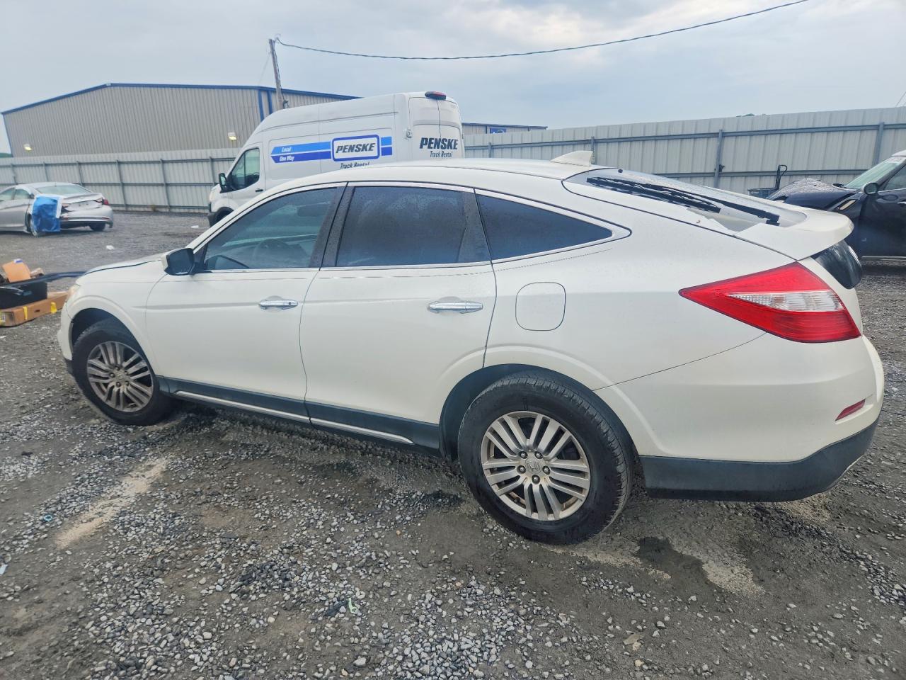 2014 Honda Crosstour Ex White vin: 5J6TF3H36EL000807