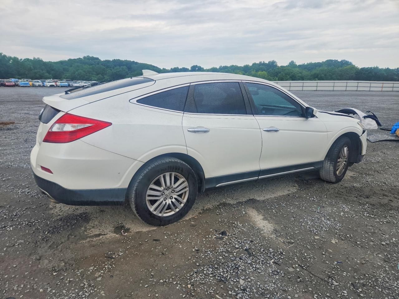 2014 Honda Crosstour Ex White vin: 5J6TF3H36EL000807