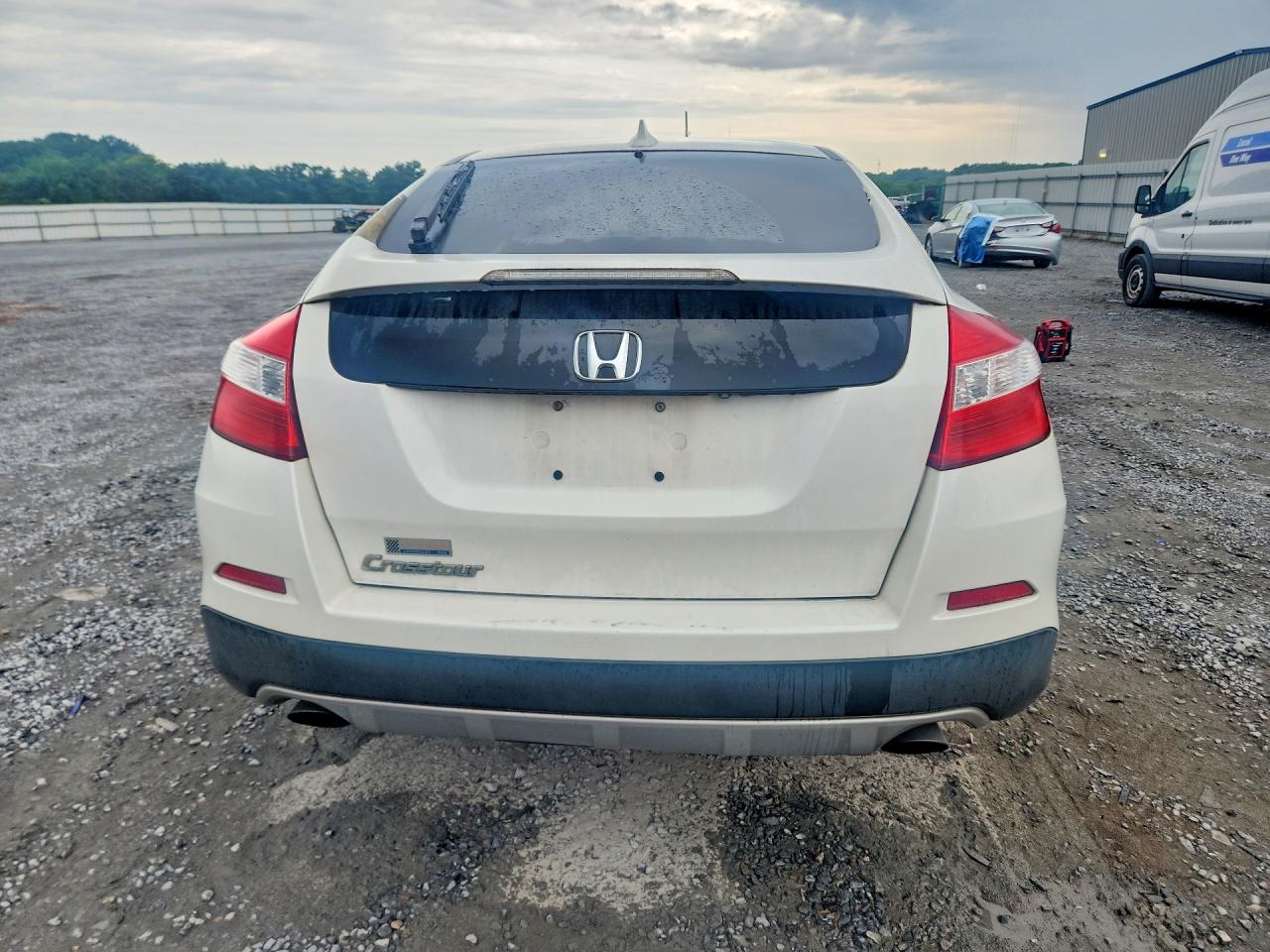 2014 Honda Crosstour Ex White vin: 5J6TF3H36EL000807