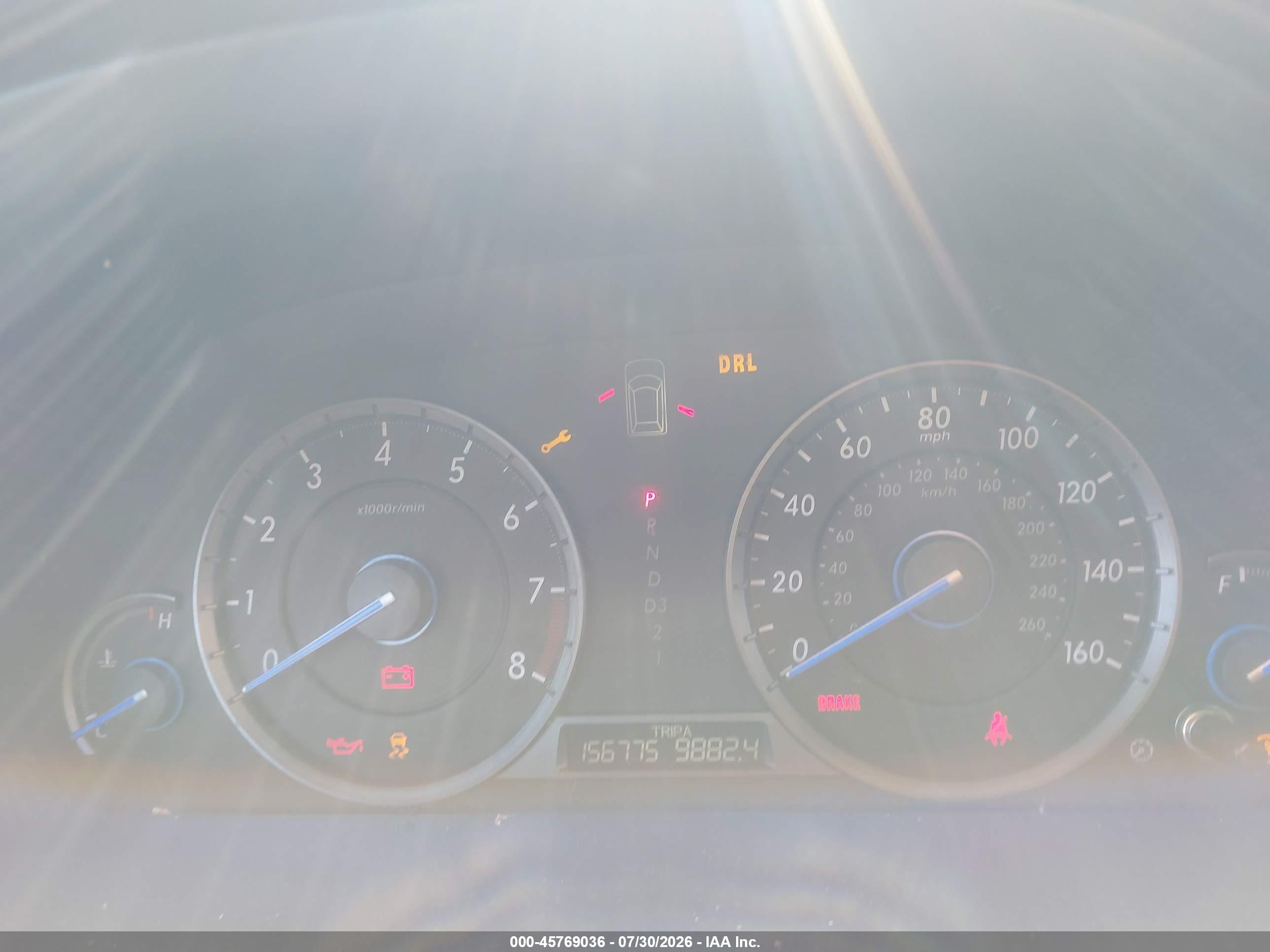 2012 Honda Crosstour 2.4 Ex Серый vin: 5J6TF3H38CL002099