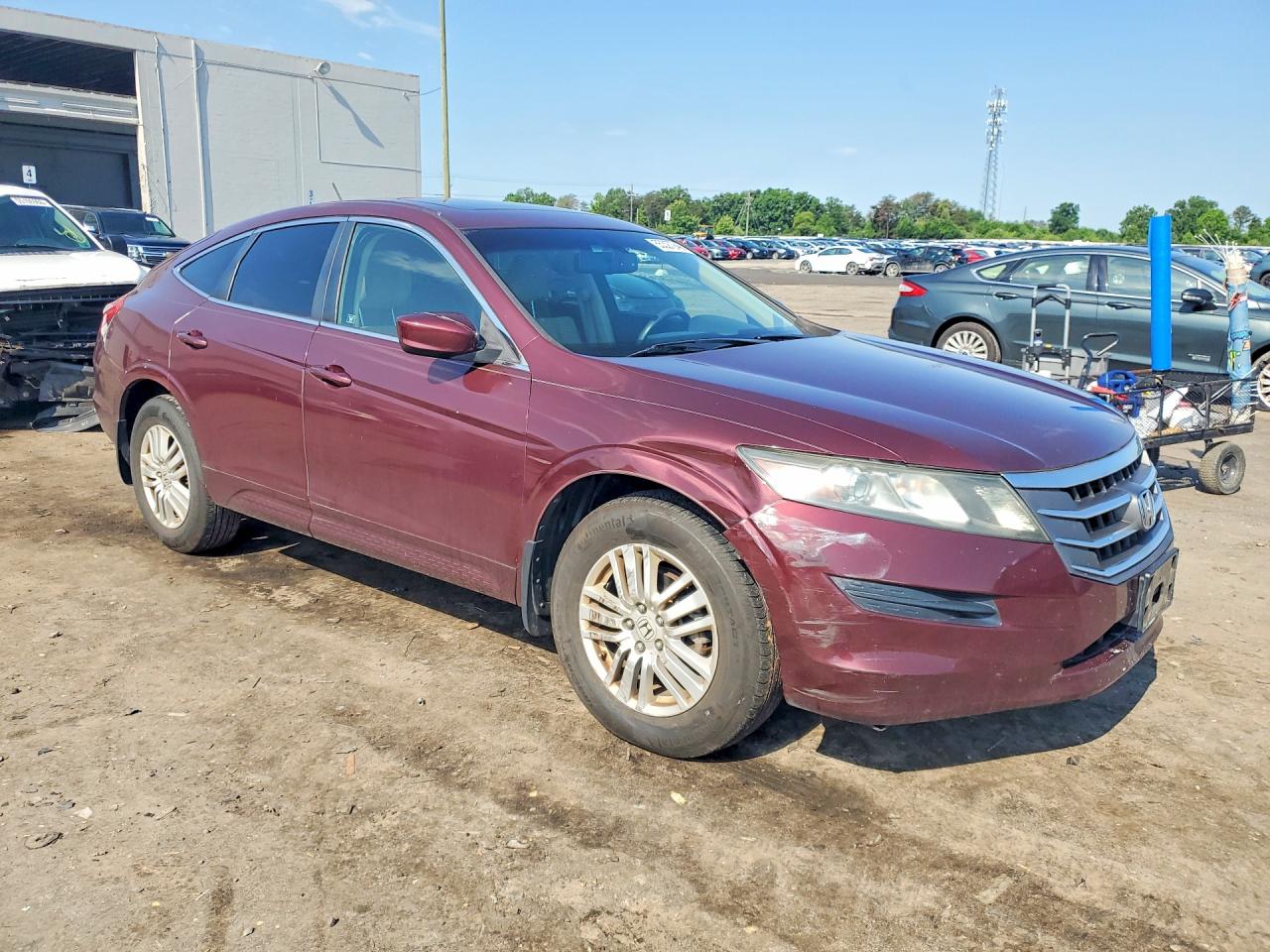 2012 Honda Crosstour Ex Burgundy vin: 5J6TF3H38CL004676