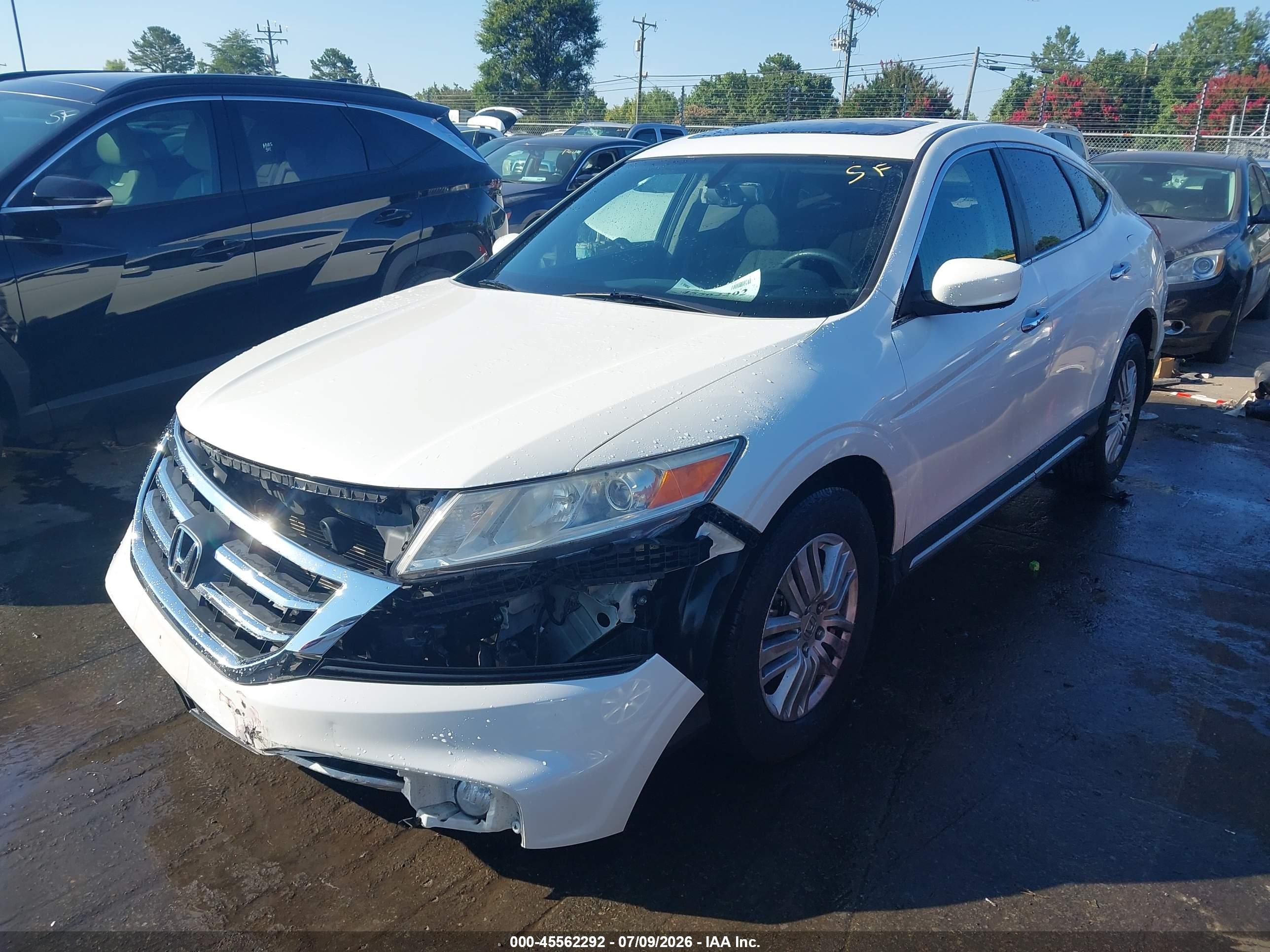 2013 Honda Crosstour Ex Белый vin: 5J6TF3H38DL001388