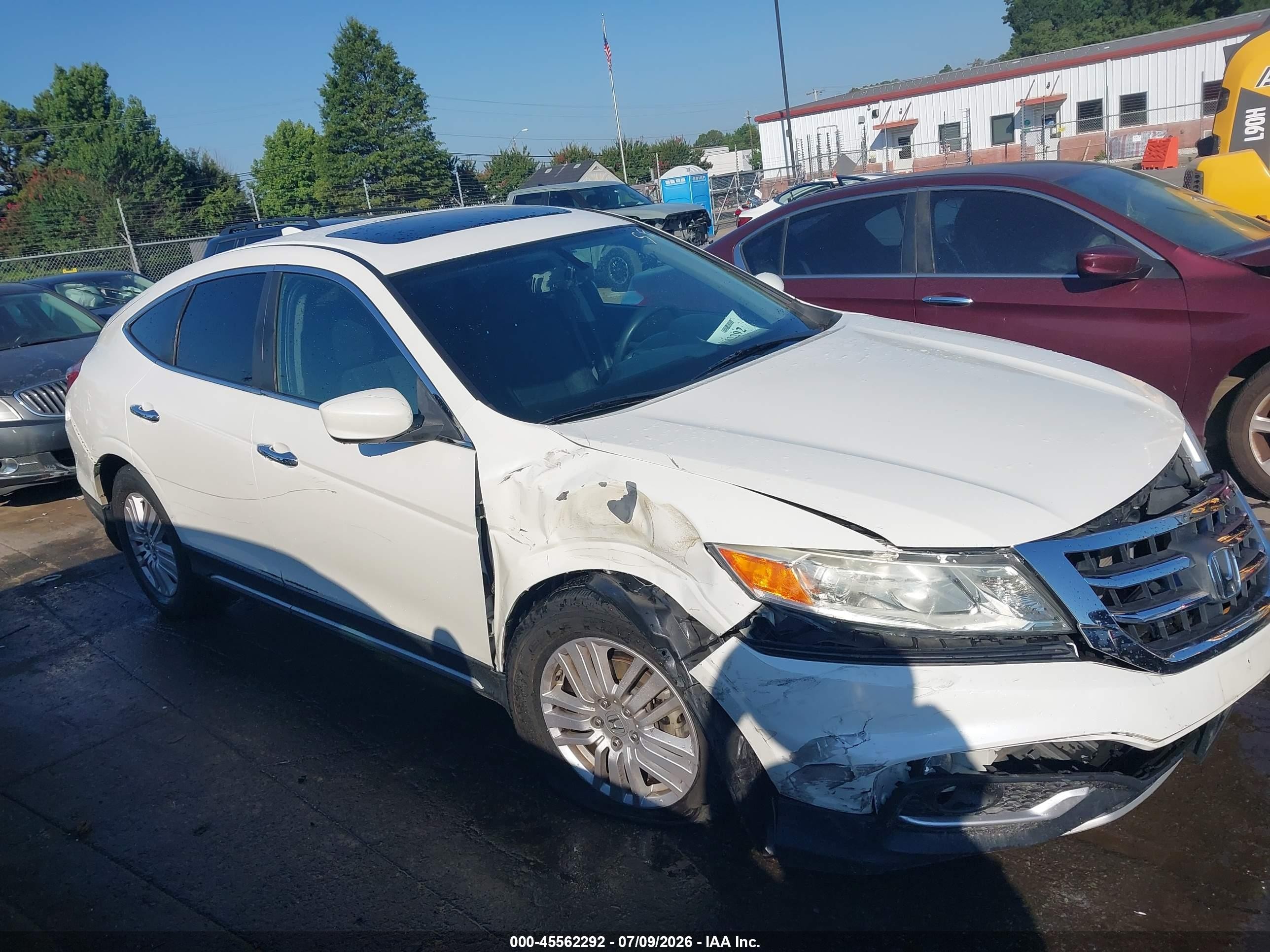 2013 Honda Crosstour Ex Белый vin: 5J6TF3H38DL001388