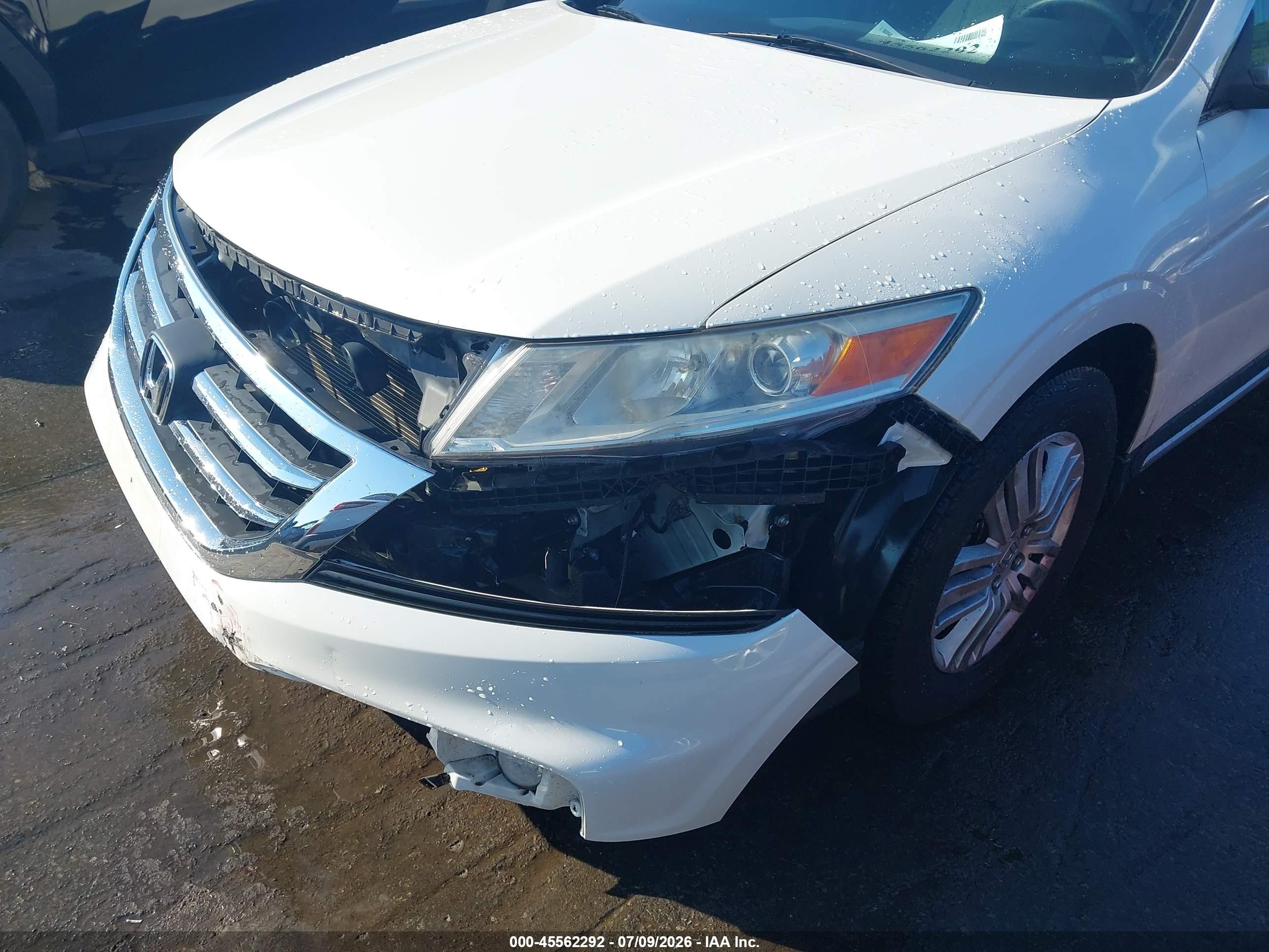 2013 Honda Crosstour Ex Белый vin: 5J6TF3H38DL001388