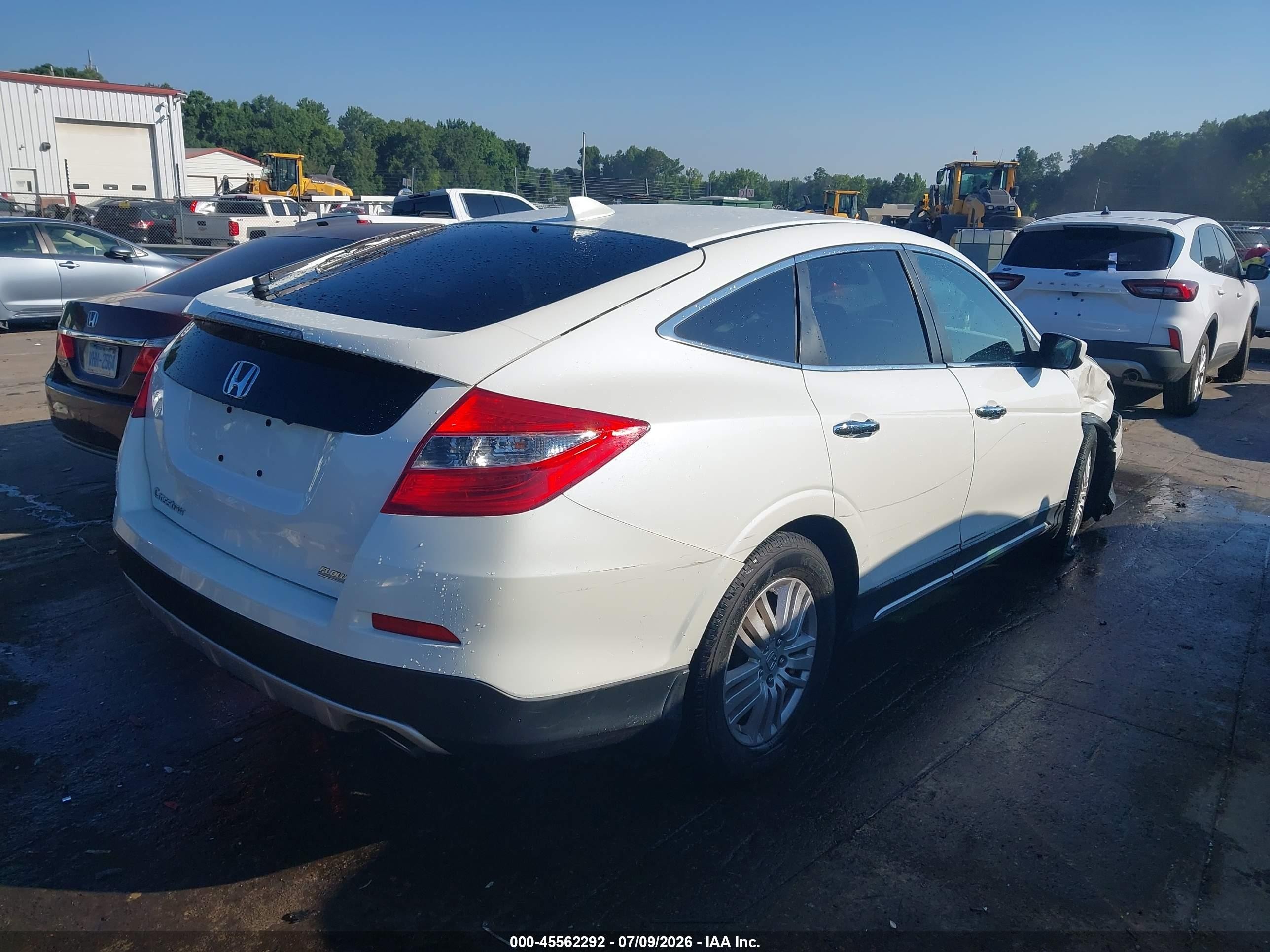 2013 Honda Crosstour Ex Белый vin: 5J6TF3H38DL001388