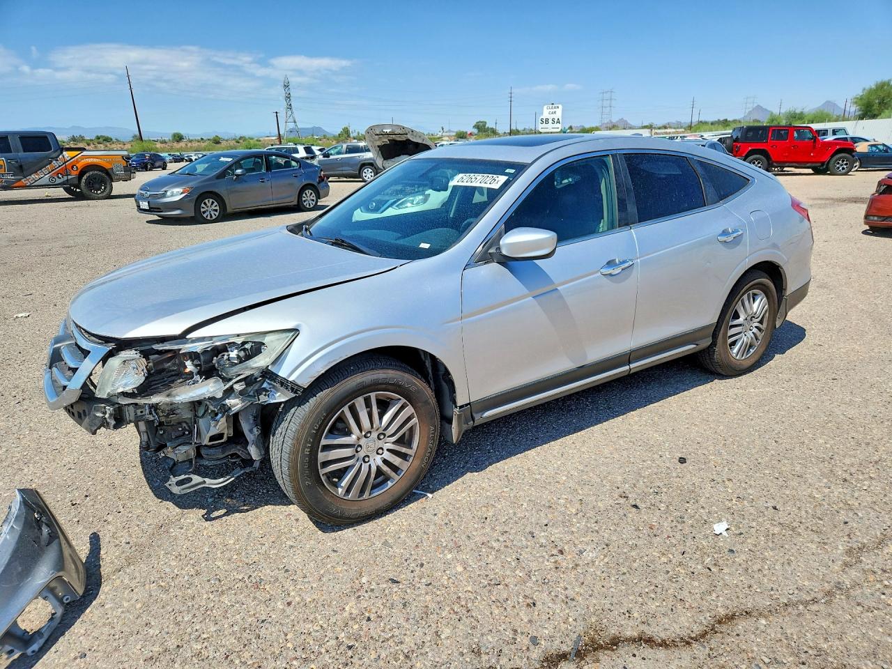 2013 Honda Crosstour Ex Silver vin: 5J6TF3H38DL002119