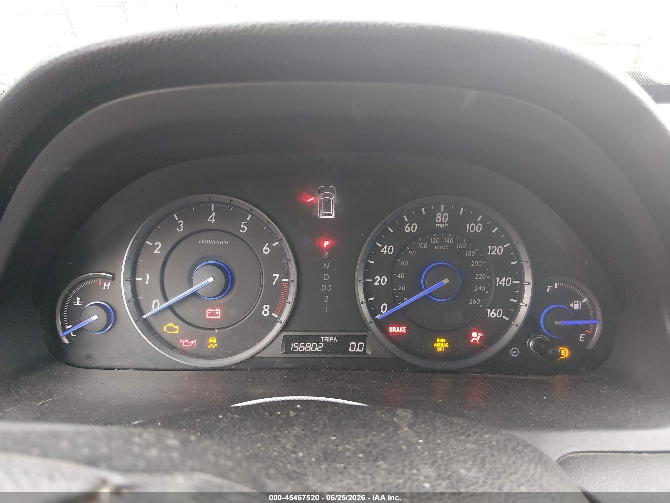 2012 Honda Crosstour 2.4 Ex Blue vin: 5J6TF3H39CL006159
