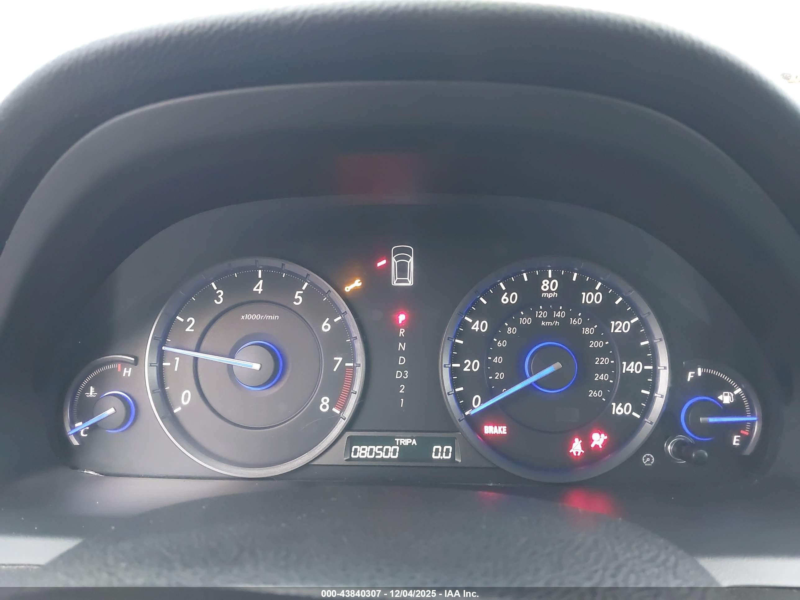 2012 Honda Crosstour 2.4 Ex Light Blue vin: 5J6TF3H3XCL001794