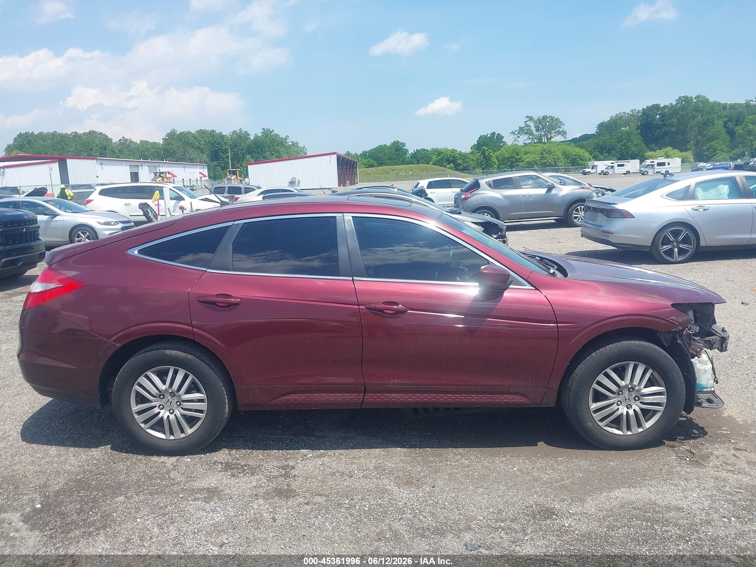 2012 Honda Crosstour 2.4 Ex Бордовый vin: 5J6TF3H3XCL005098