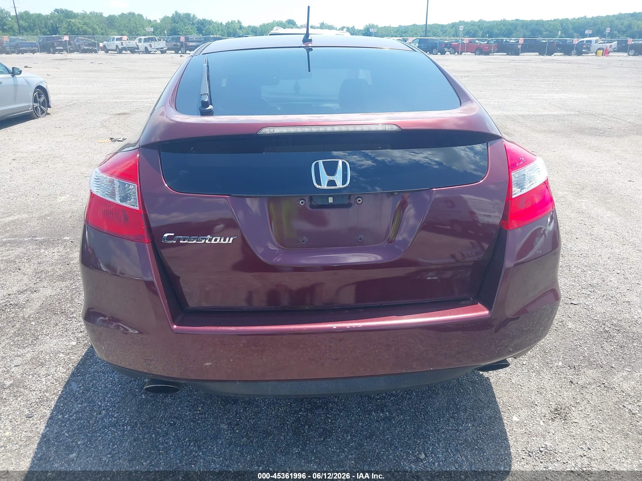 2012 Honda Crosstour 2.4 Ex Бордовый vin: 5J6TF3H3XCL005098