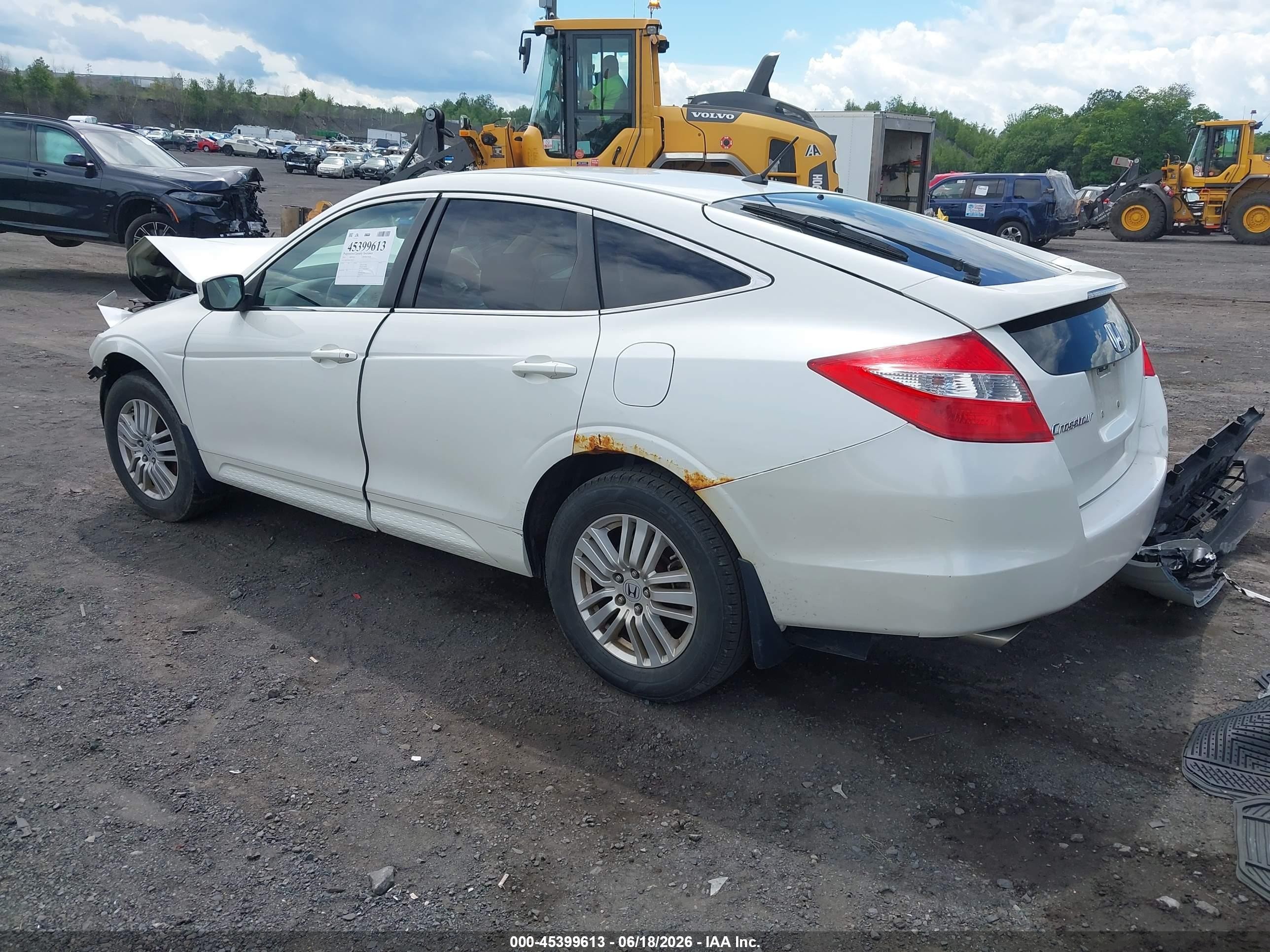 2012 Honda Crosstour 2.4 Ex White vin: 5J6TF3H3XCL007272
