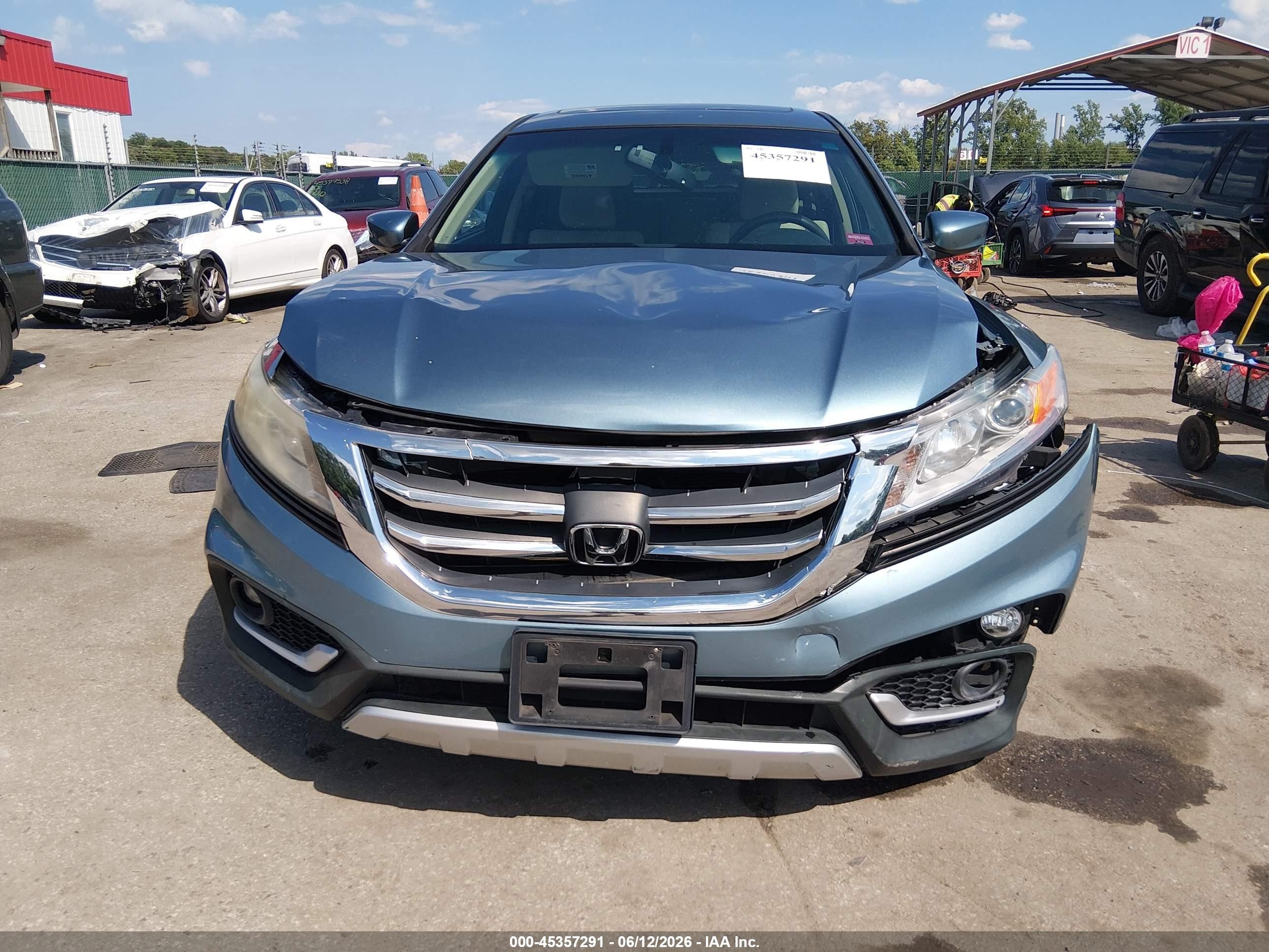 2013 Honda Crosstour Ex Blue vin: 5J6TF3H3XDL004826