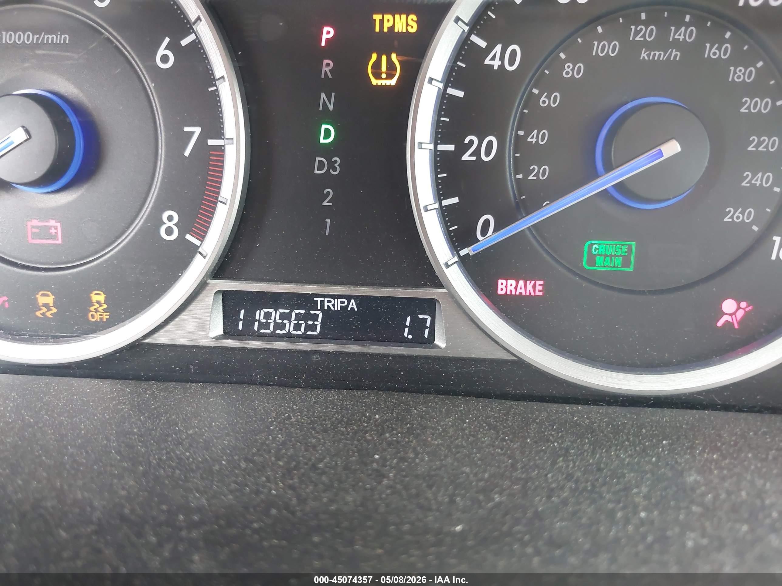 2015 Honda Crosstour Ex-l Gray vin: 5J6TF3H50FL001664