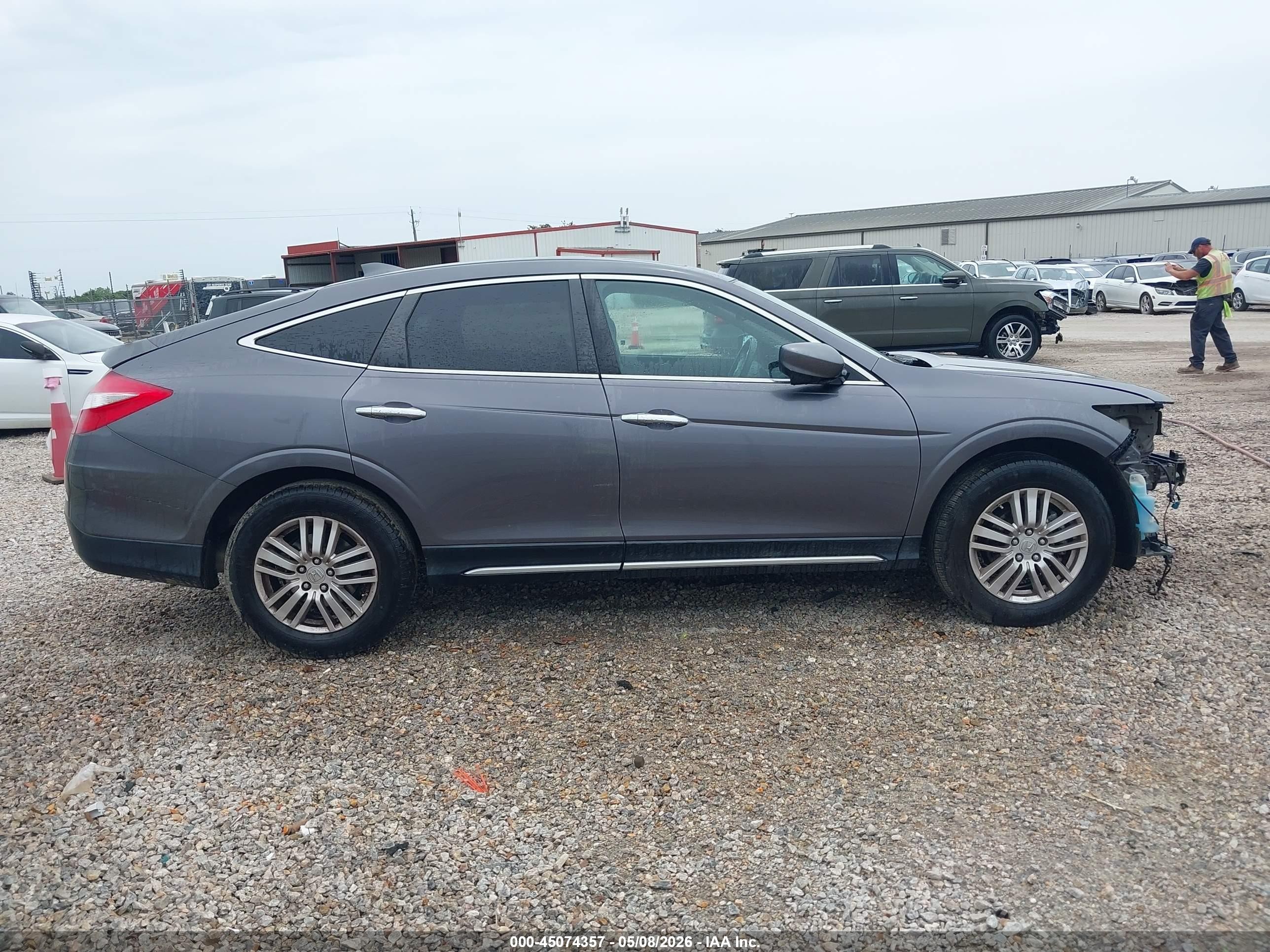 2015 Honda Crosstour Ex-l Gray vin: 5J6TF3H50FL001664
