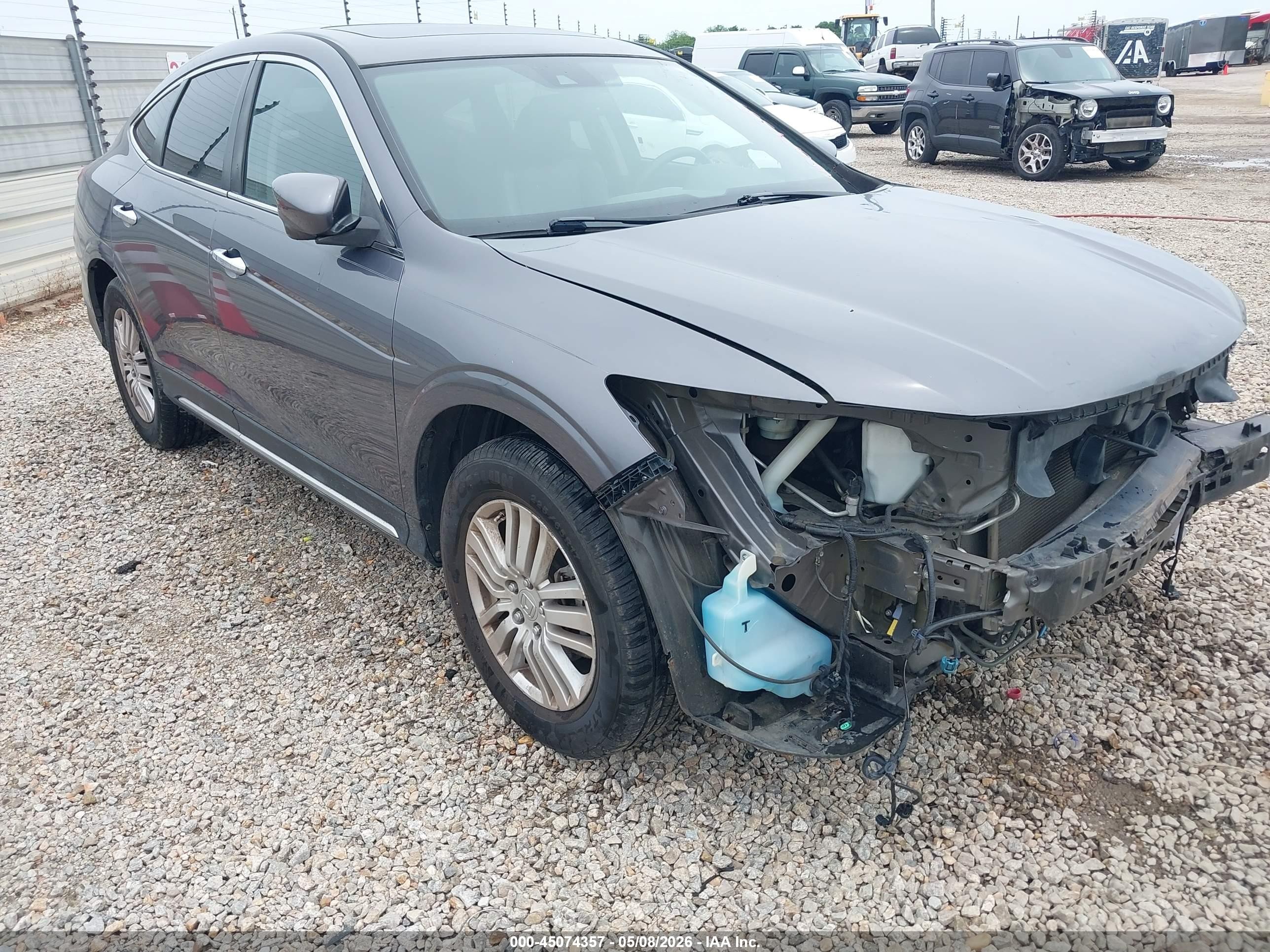 2015 Honda Crosstour Ex-l Gray vin: 5J6TF3H50FL001664