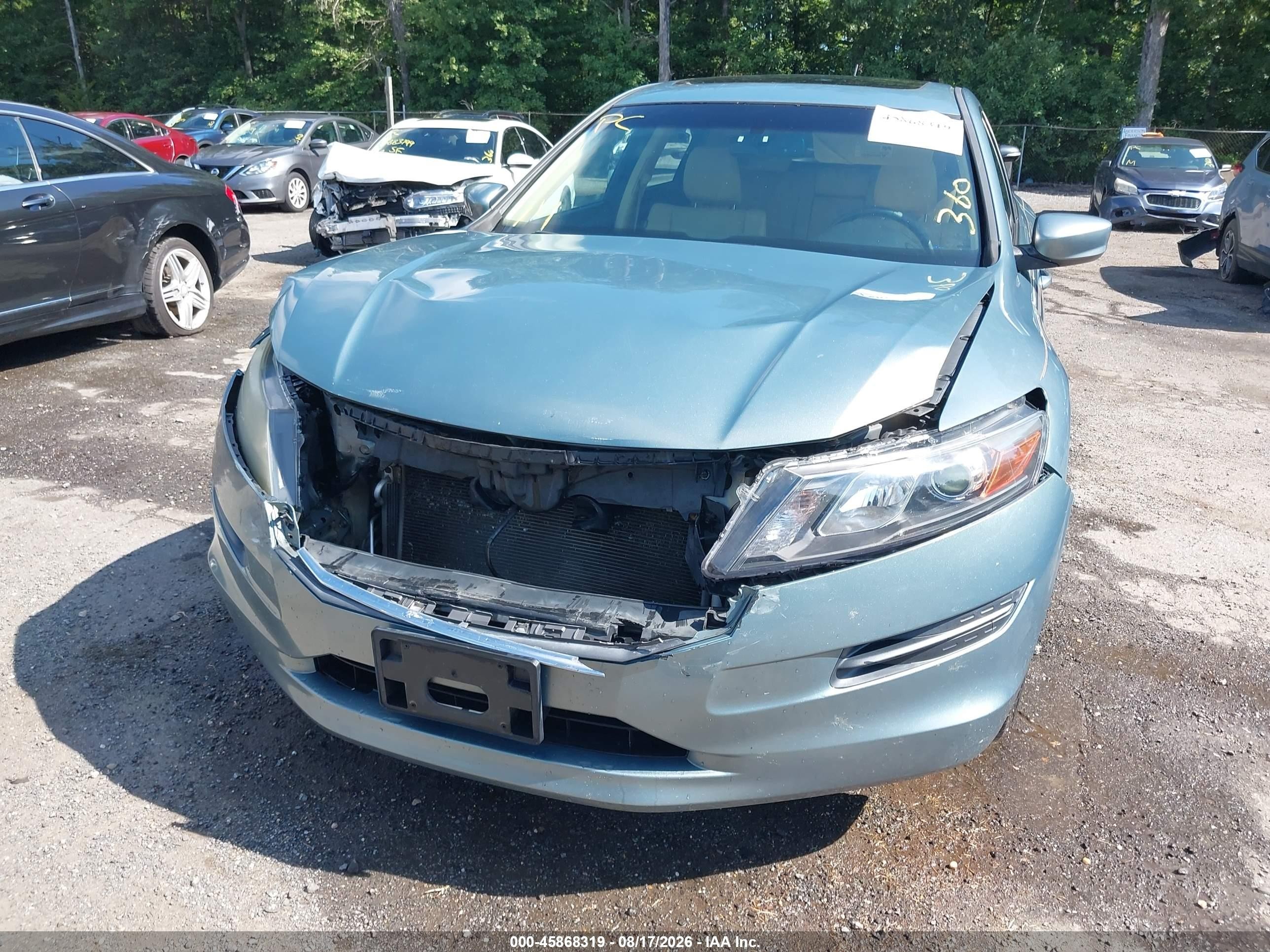2012 Honda Crosstour 2.4 Ex-l Light Blue vin: 5J6TF3H51CL005508