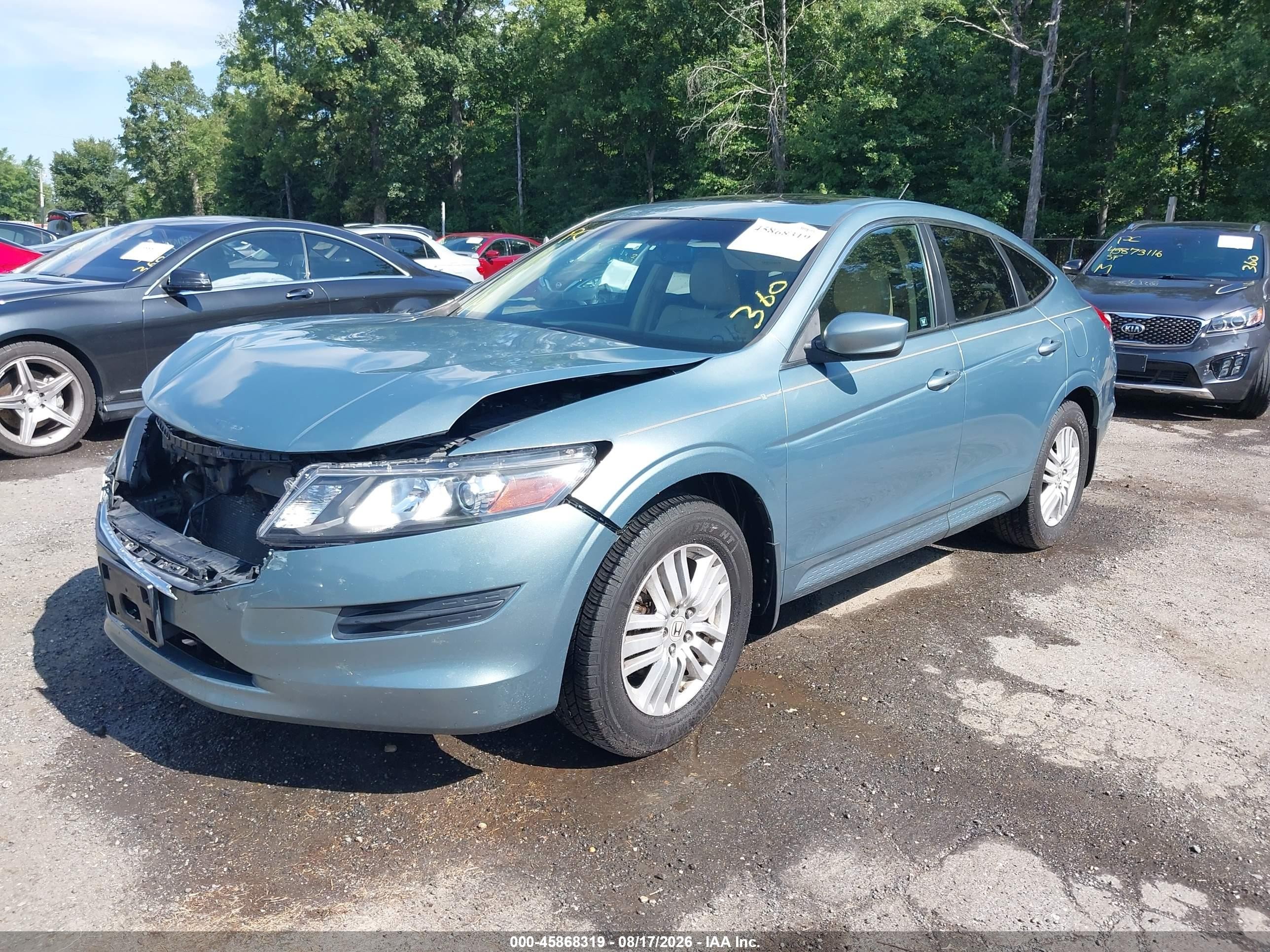 2012 Honda Crosstour 2.4 Ex-l Light Blue vin: 5J6TF3H51CL005508