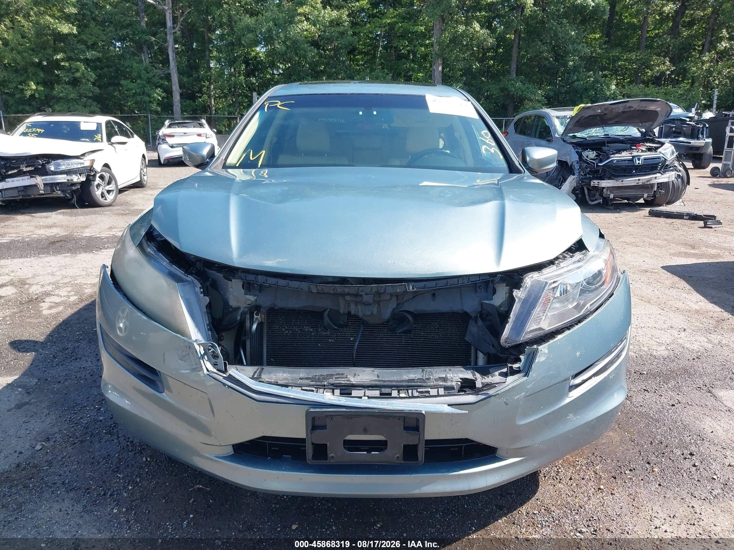 2012 Honda Crosstour 2.4 Ex-l Light Blue vin: 5J6TF3H51CL005508