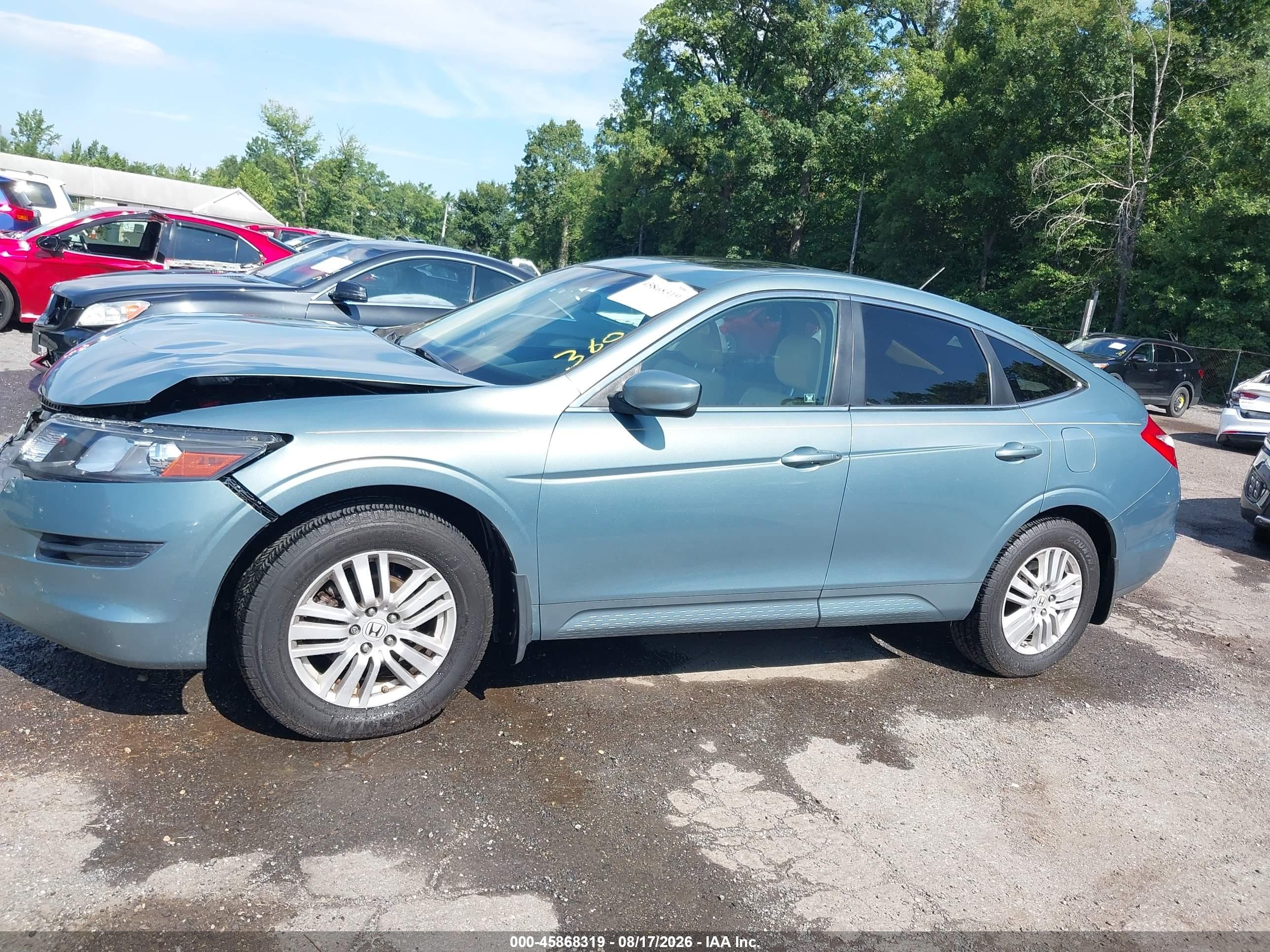2012 Honda Crosstour 2.4 Ex-l Light Blue vin: 5J6TF3H51CL005508