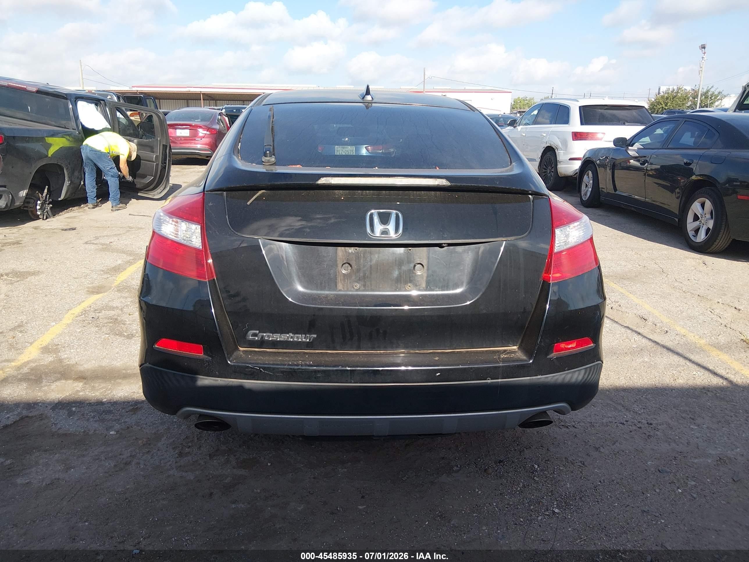 2014 Honda Crosstour Ex-l Black vin: 5J6TF3H51EL000599