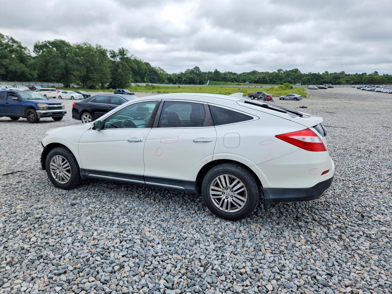 2014 Honda Crosstour Exl Белый vin: 5J6TF3H51EL002109
