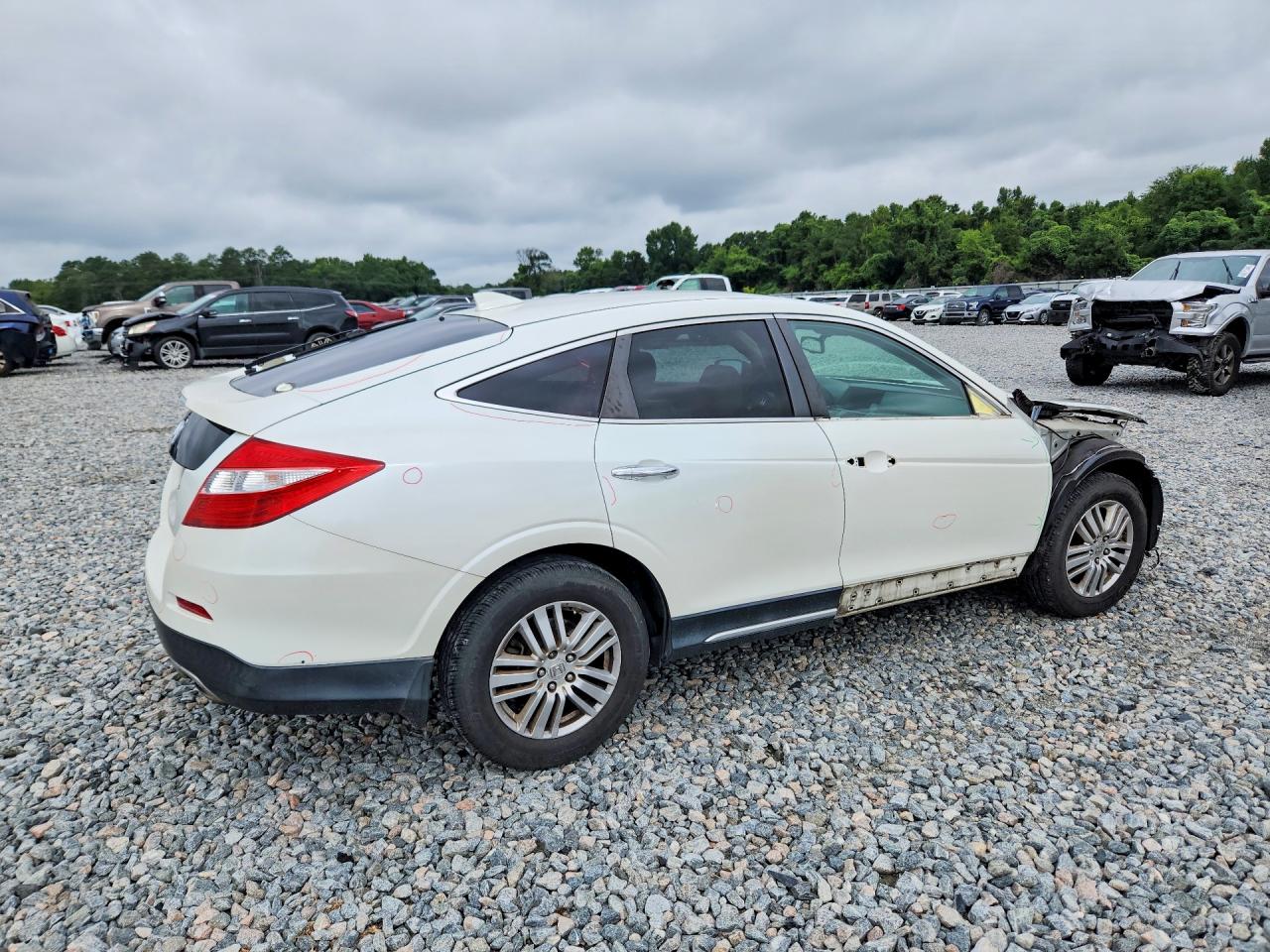 2014 Honda Crosstour Exl Белый vin: 5J6TF3H51EL002109