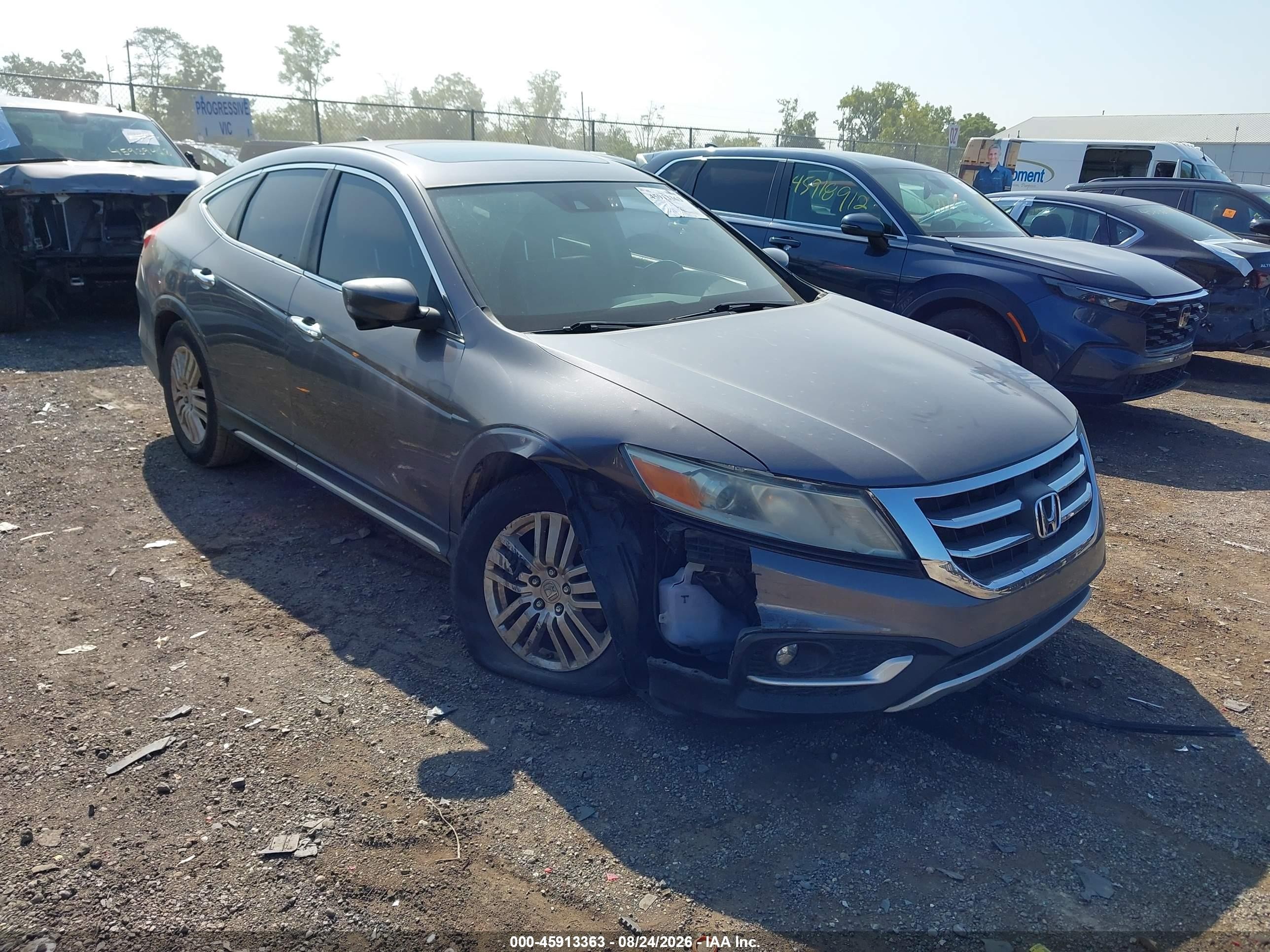 2015 Honda Crosstour Ex-l Gray vin: 5J6TF3H51FL001818