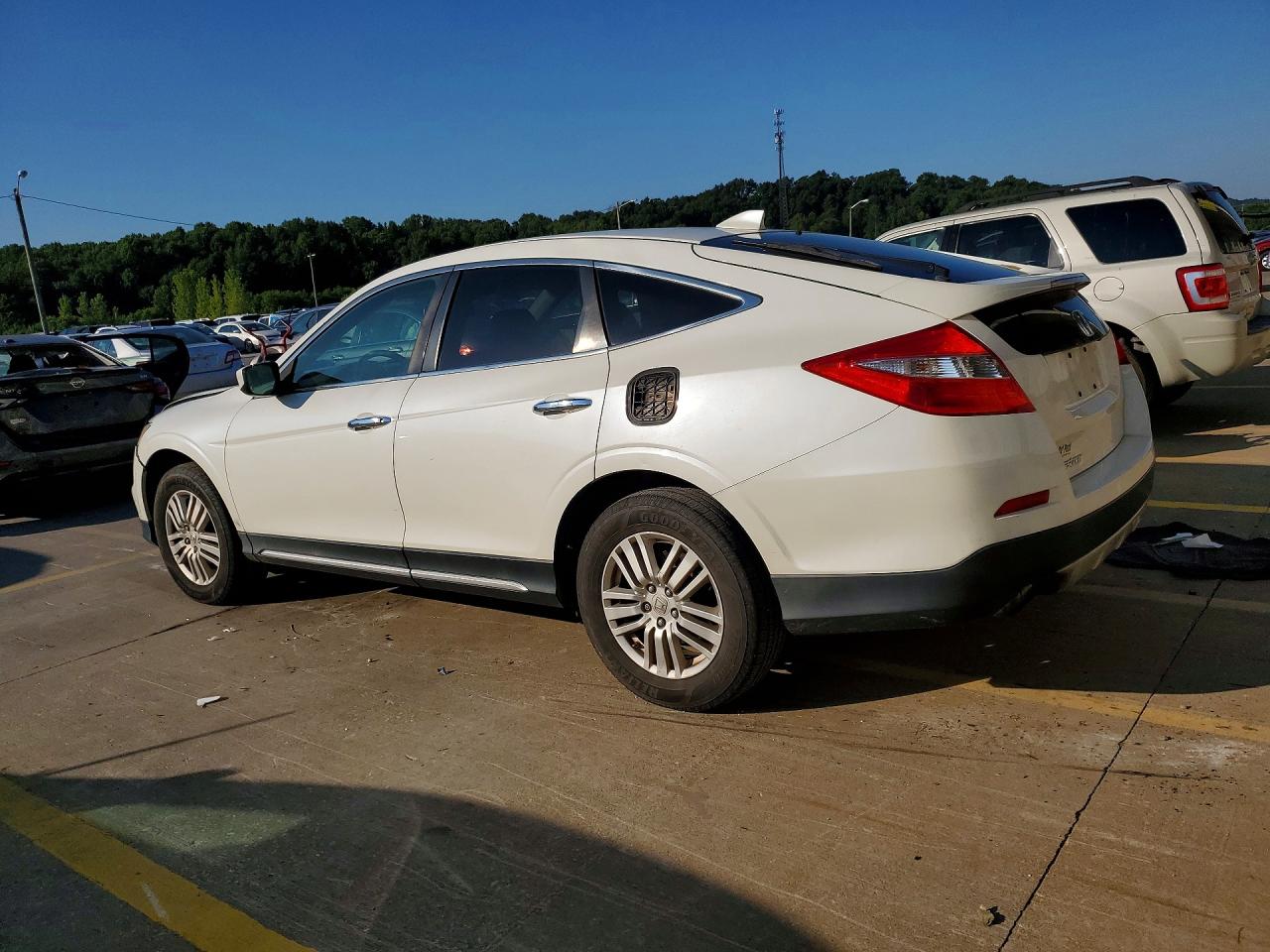 2013 Honda Crosstour Exl White vin: 5J6TF3H52DL005597