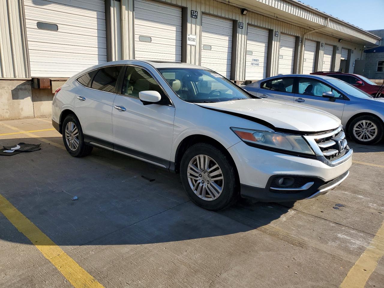 2013 Honda Crosstour Exl White vin: 5J6TF3H52DL005597