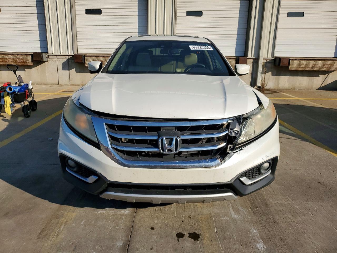 2013 Honda Crosstour Exl White vin: 5J6TF3H52DL005597