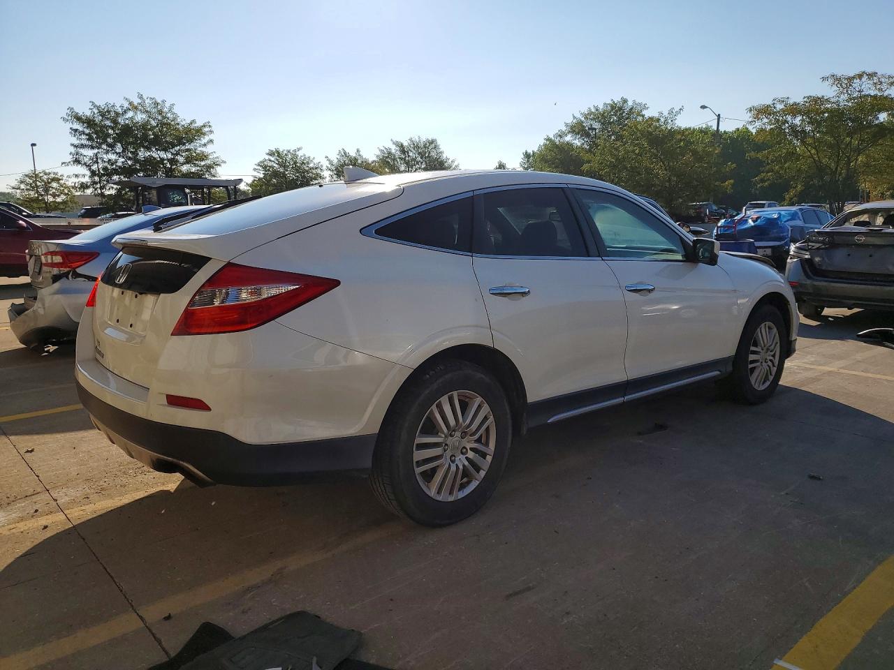 2013 Honda Crosstour Exl White vin: 5J6TF3H52DL005597