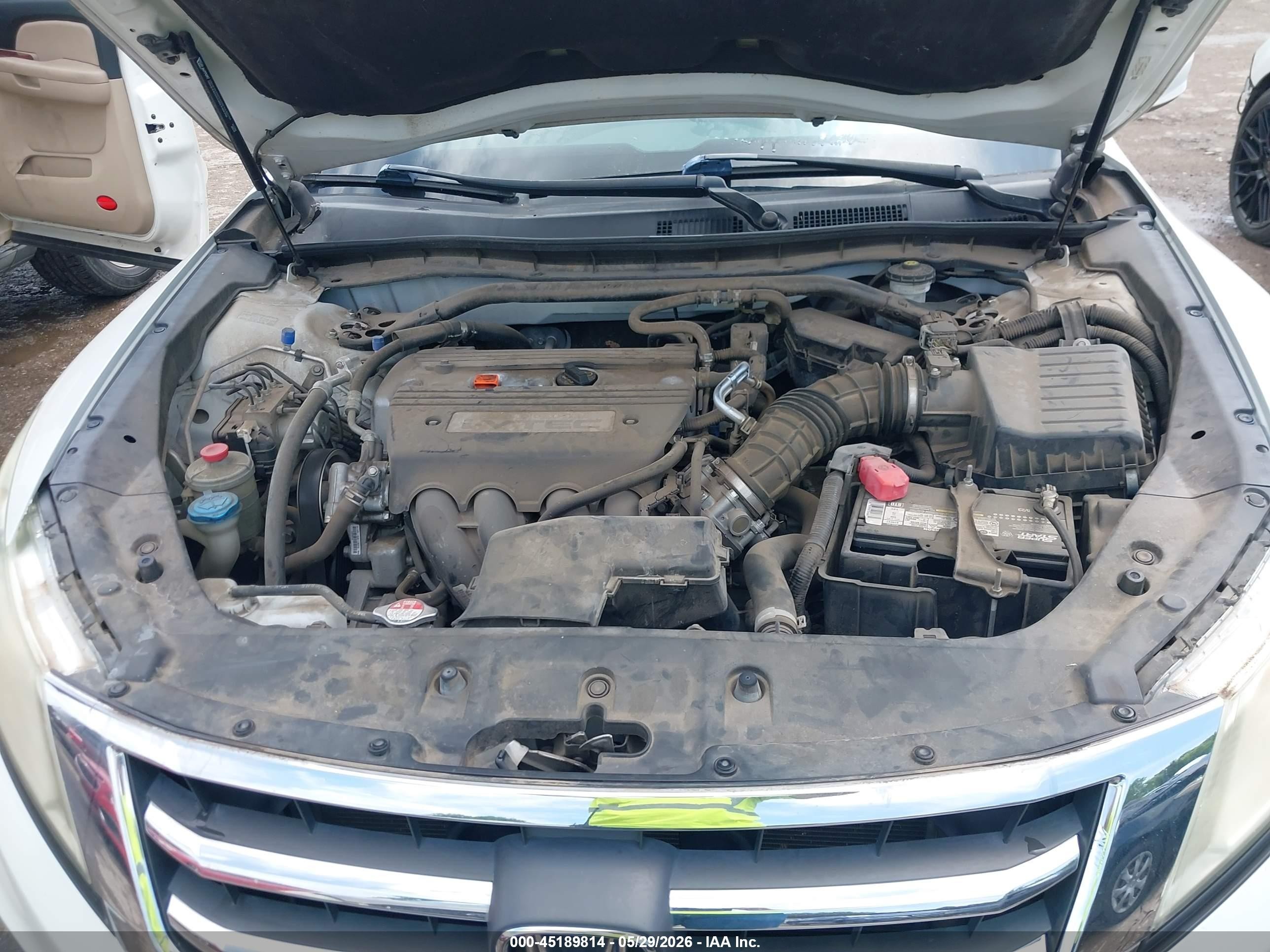 2014 Honda Crosstour Ex-l White vin: 5J6TF3H52EL001373
